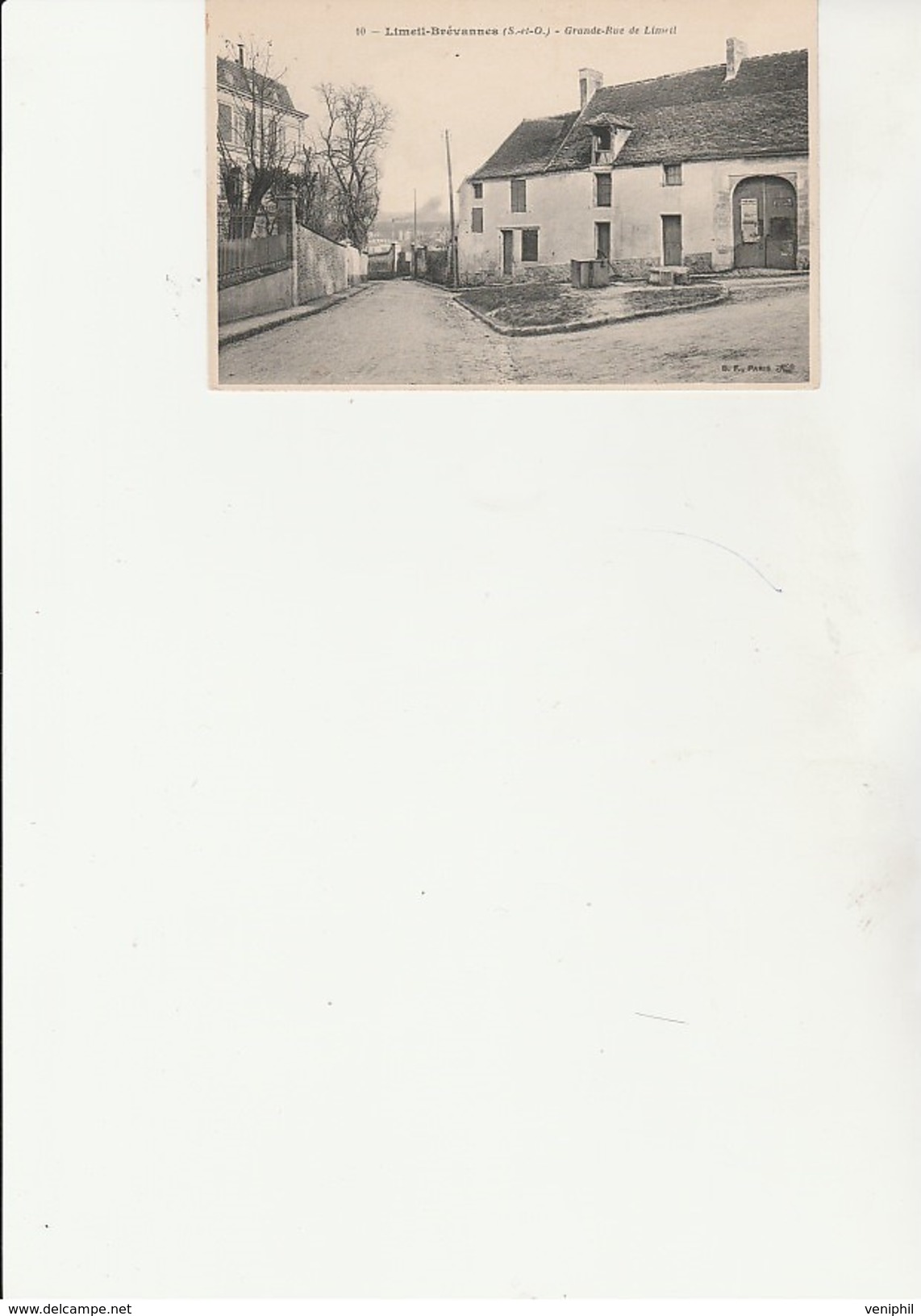 CARTE  LIMEIL - BREVANNES - GRANDE RUE DE LIMEIL - ANNEE 1910 - Limeil Brevannes