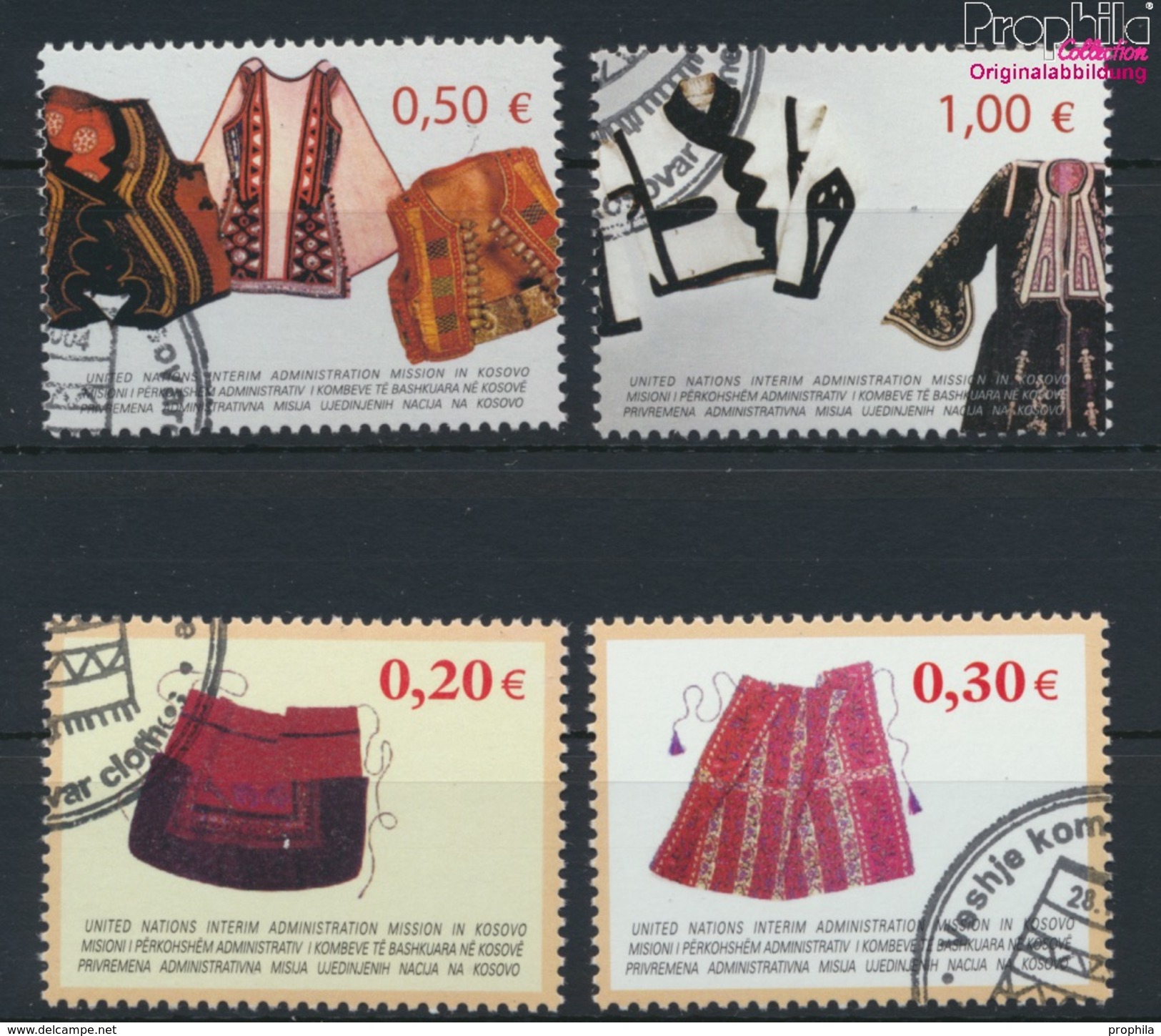 Kosovo (UN-verwaltung) 22-25 (kompl.Ausg.) Gestempelt 2004 Trachten (9077279 - Used Stamps