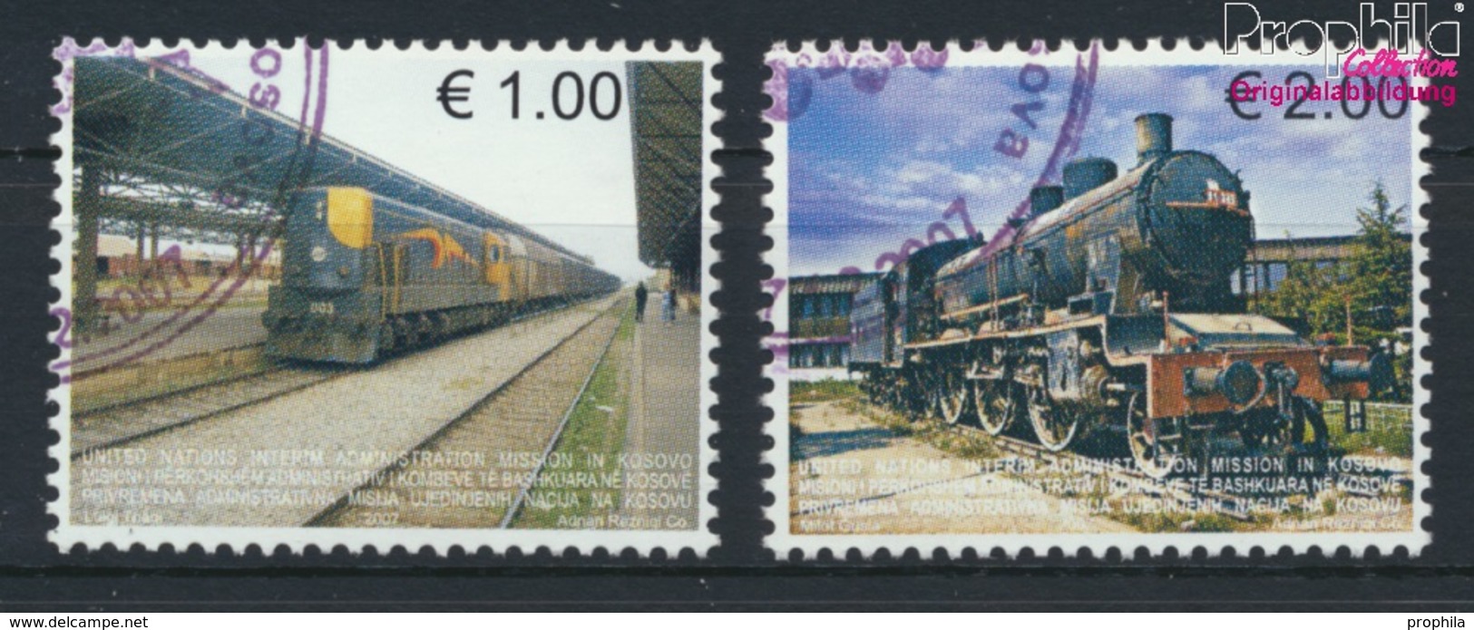 Kosovo (UN-verwaltung) 90-91 (kompl.Ausg.) Gestempelt 2007 Eisenbahnen (9077276 - Usati