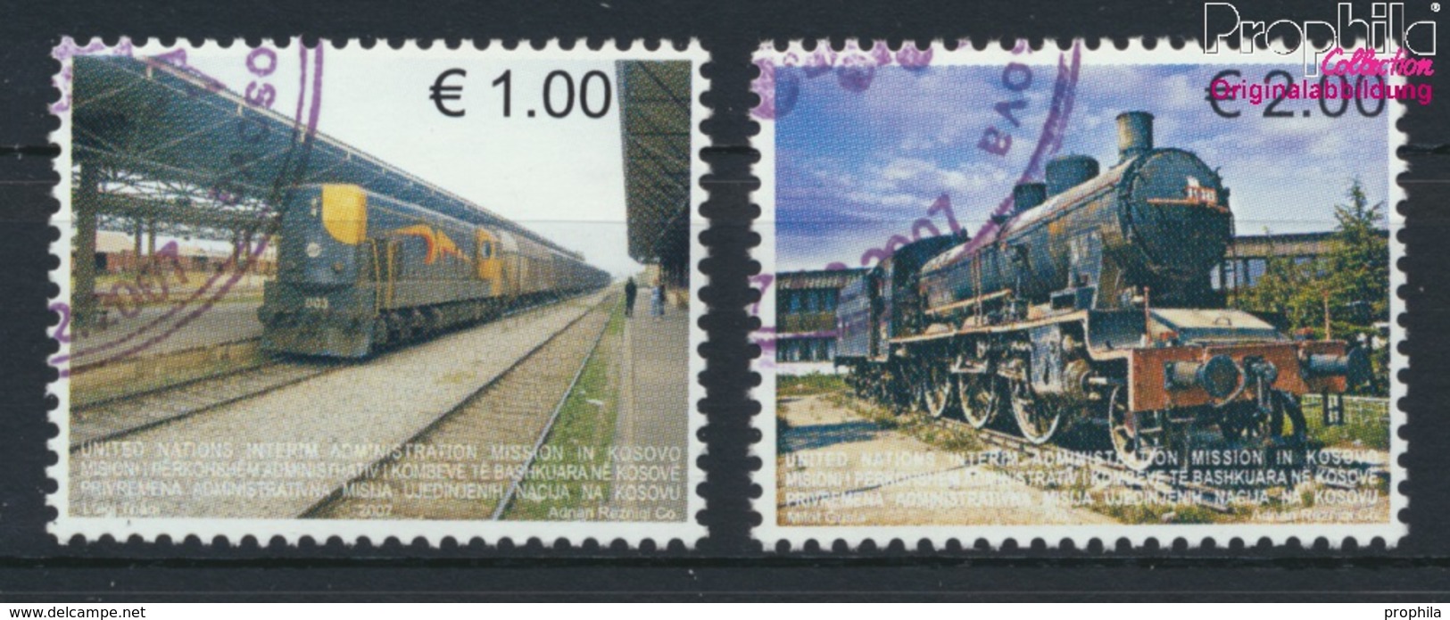 Kosovo (UN-verwaltung) 90-91 (kompl.Ausg.) Gestempelt 2007 Eisenbahnen (9077276 - Gebruikt