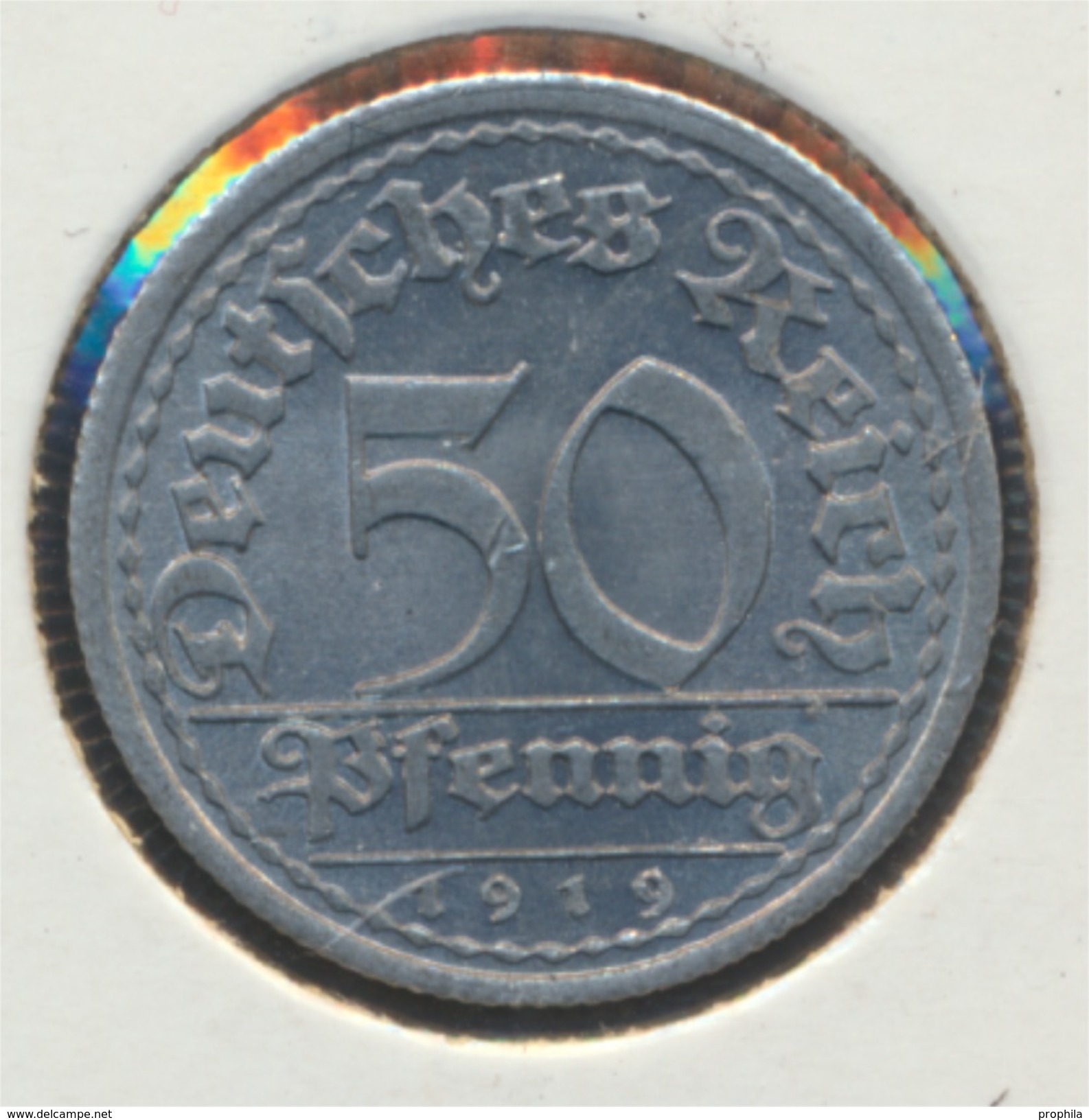 Deutsches Reich Jägernr: 301 1919 E Vorzüglich Aluminium 1919 50 Pfennig Ährengarbe (7869112 - 50 Rentenpfennig & 50 Reichspfennig