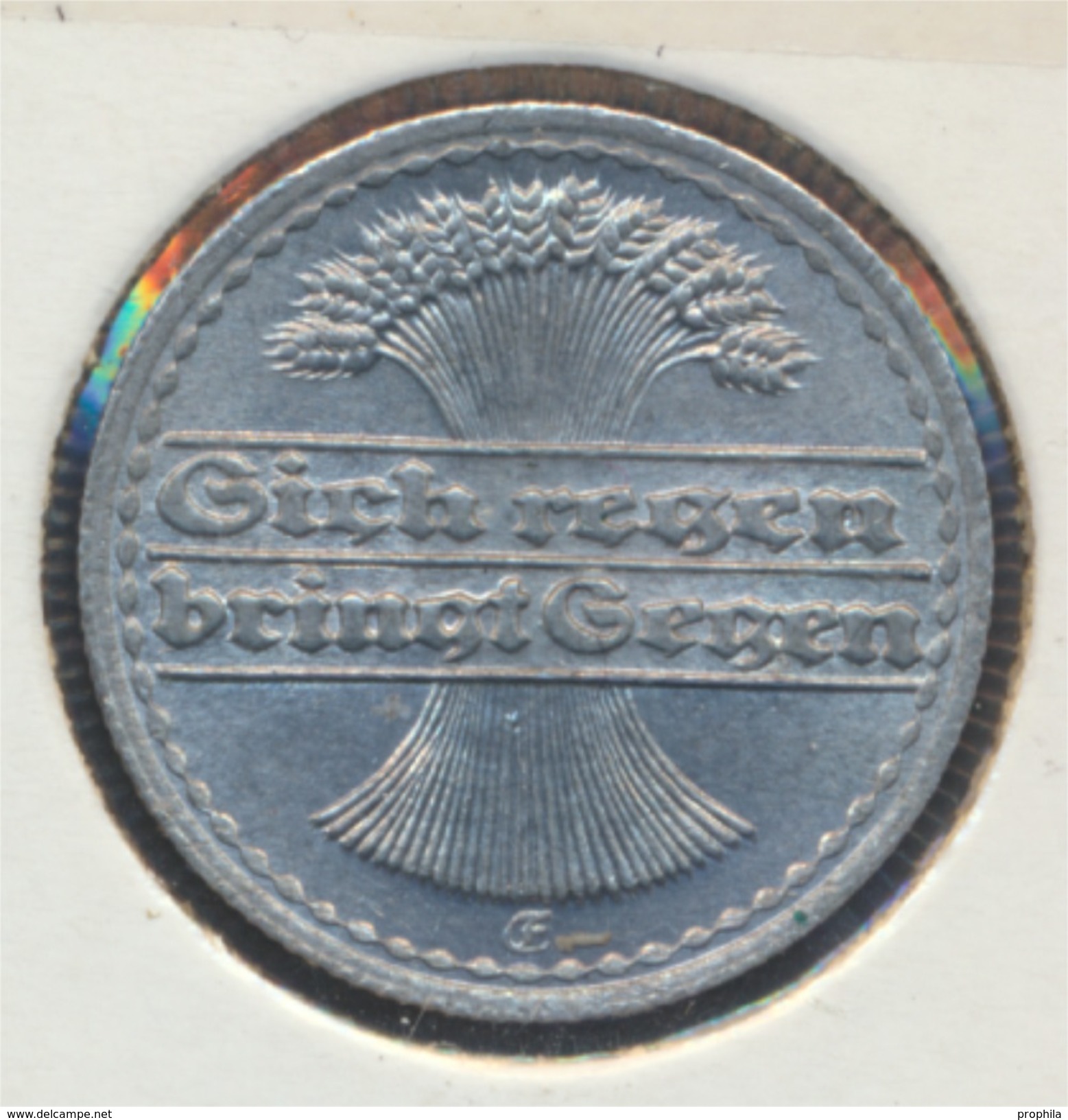 Deutsches Reich Jägernr: 301 1919 E Vorzüglich Aluminium 1919 50 Pfennig Ährengarbe (7869112 - 50 Rentenpfennig & 50 Reichspfennig