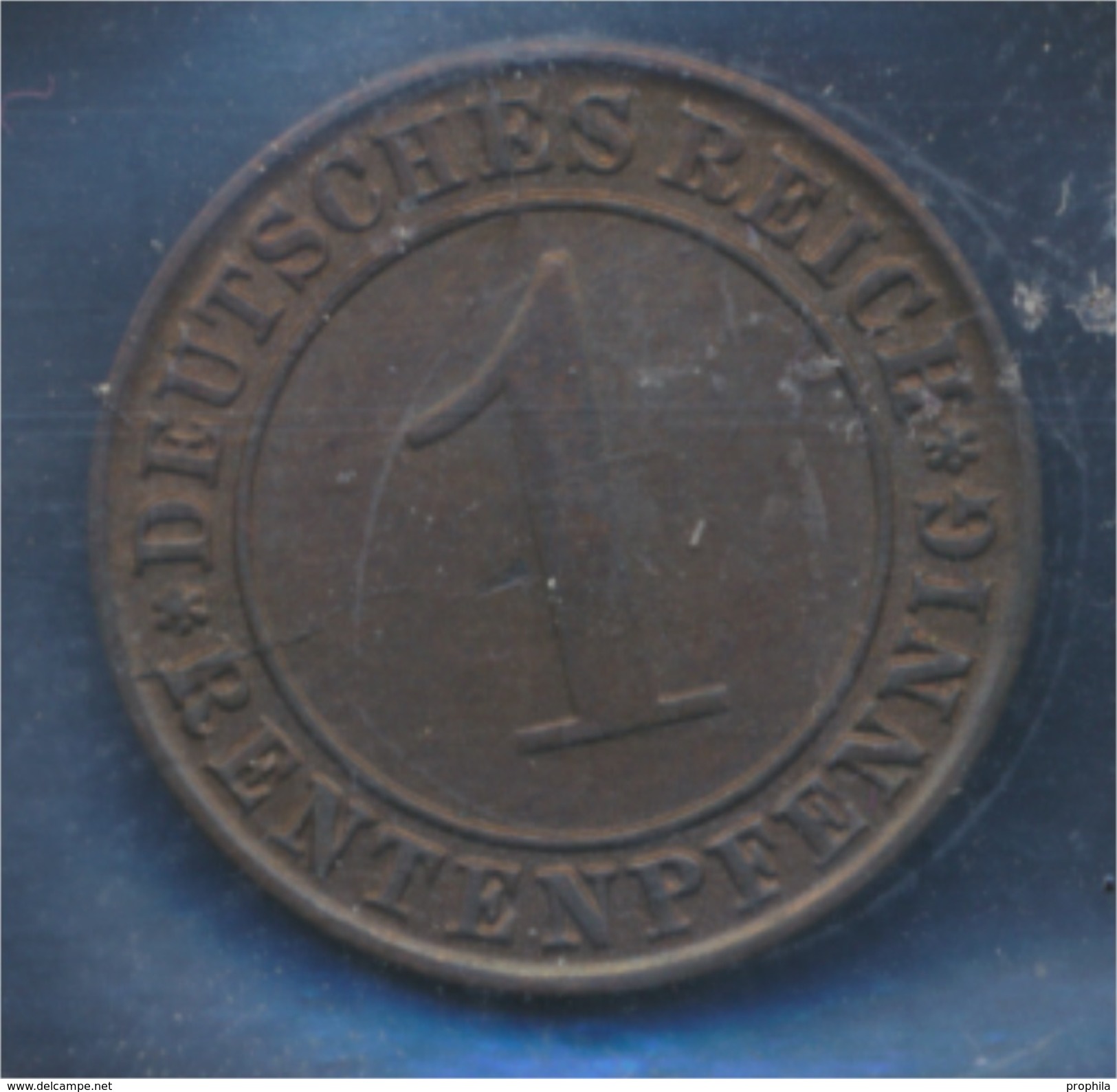 Deutsches Reich Jägernr: 306 1923 J Vorzüglich Bronze 1923 1 Rentenpfennig Ährengarbe (7879673 - 1 Rentenpfennig & 1 Reichspfennig