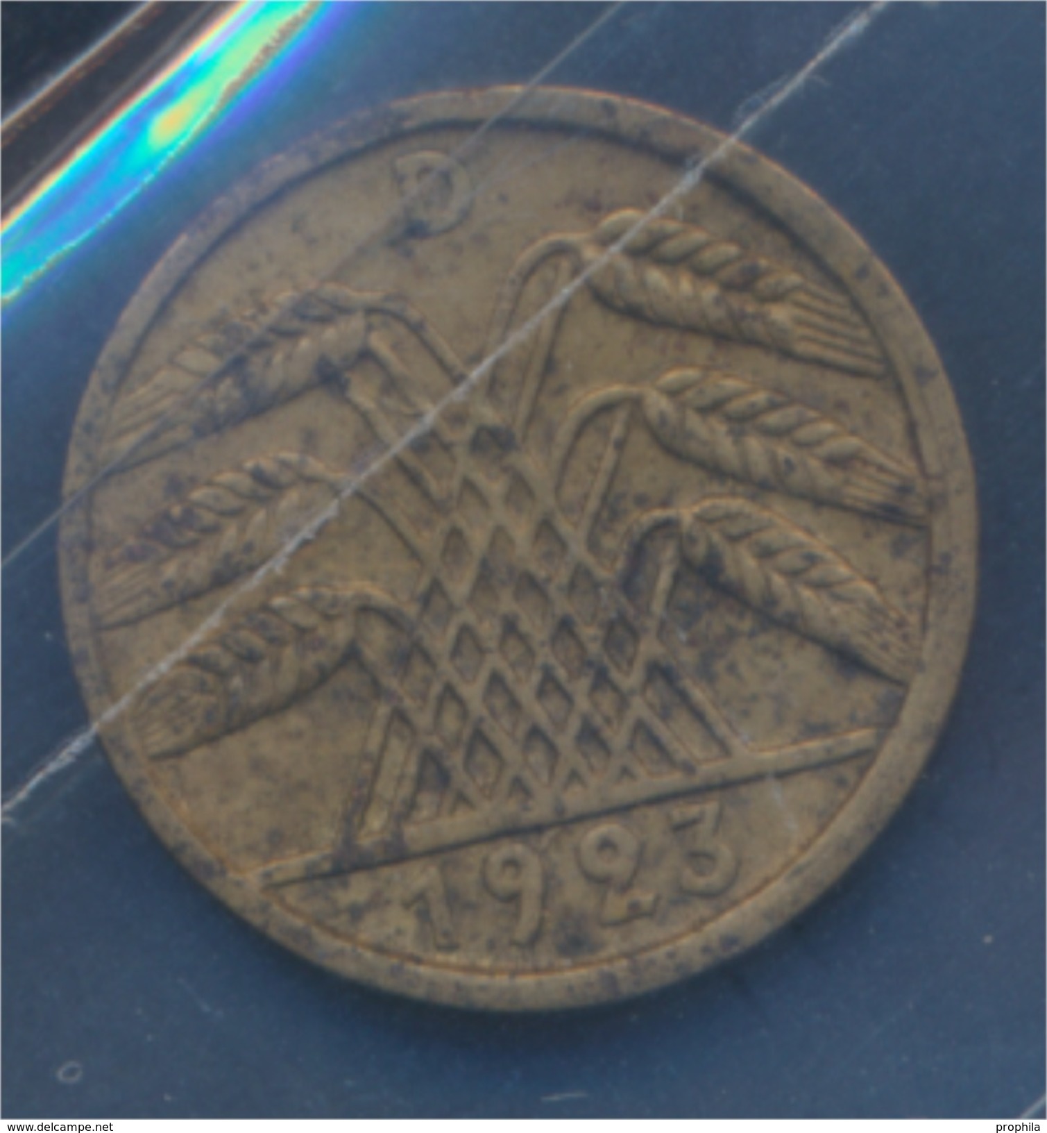 Deutsches Reich Jägernr: 308 1923 D Sehr Schön Aluminium-Bronze 1923 5 Rentenpfennig Ähren (7875272 - 5 Rentenpfennig & 5 Reichspfennig