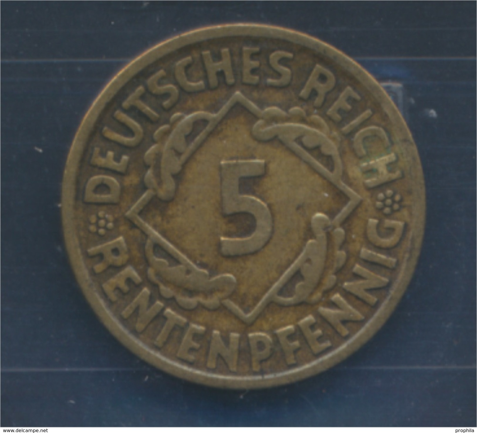 Deutsches Reich Jägernr: 308 1923 D Sehr Schön Aluminium-Bronze 1923 5 Rentenpfennig Ähren (7875273 - 5 Rentenpfennig & 5 Reichspfennig