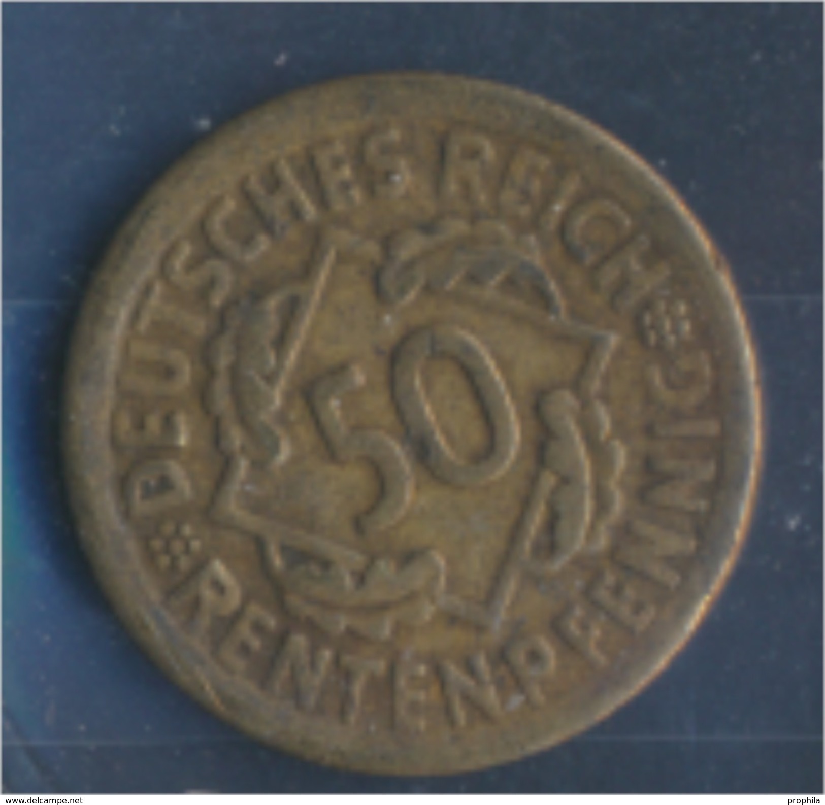 Deutsches Reich Jägernr: 310 1924 D Sehr Schön Aluminium-Bronze 1924 50 Rentenpfennig Ähren (7859394 - 50 Rentenpfennig & 50 Reichspfennig