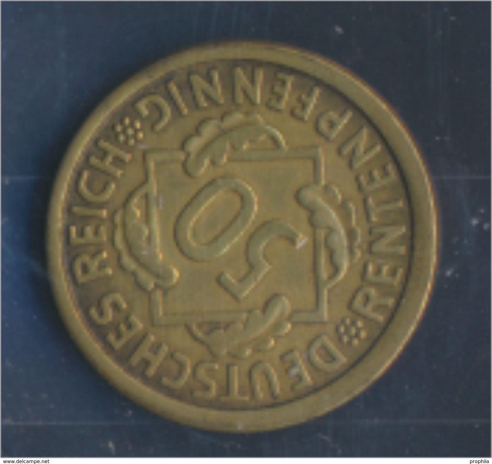 Deutsches Reich Jägernr: 310 1924 J Sehr Schön Aluminium-Bronze 1924 50 Rentenpfennig Ähren (7859389 - 50 Rentenpfennig & 50 Reichspfennig