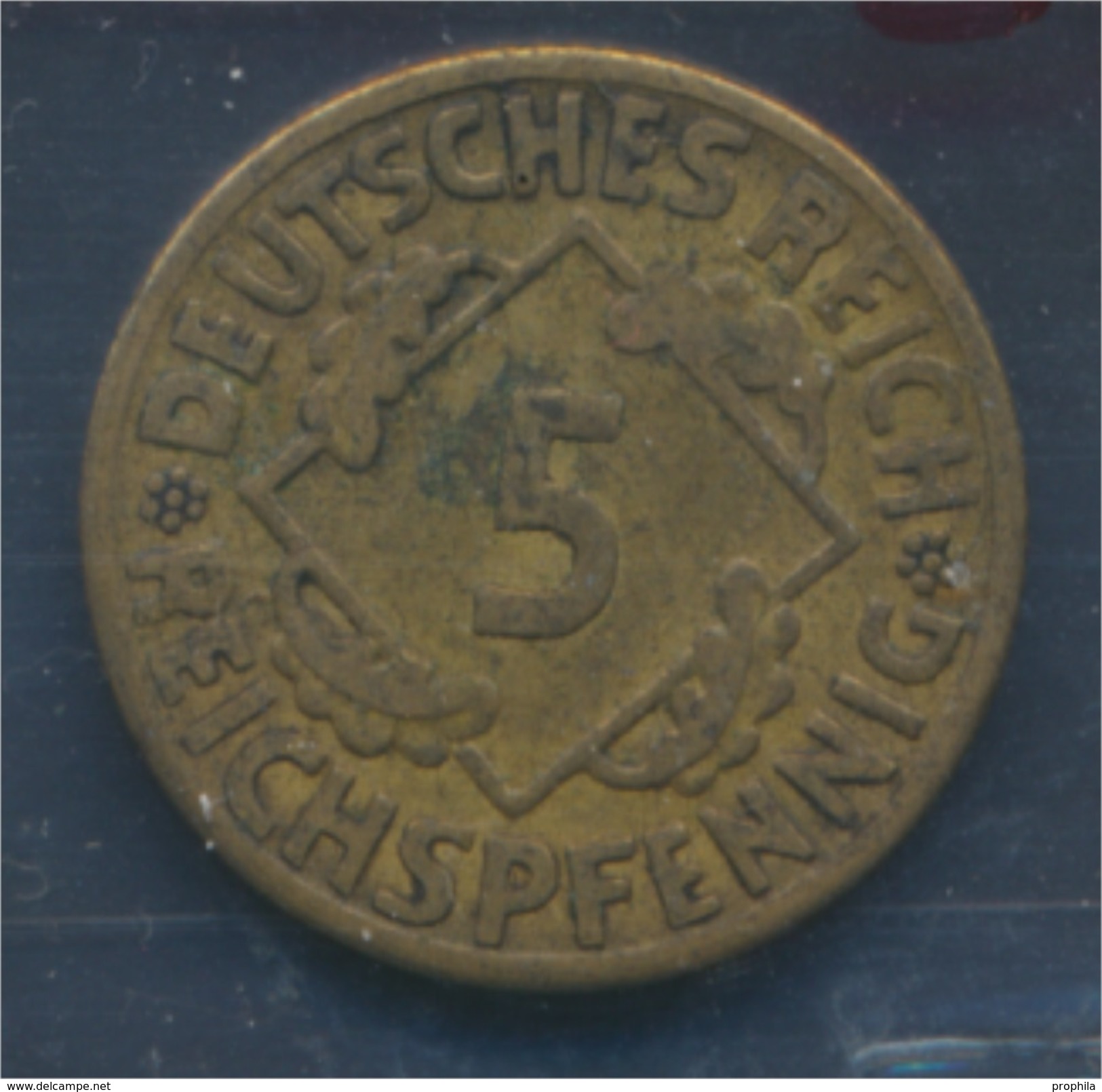Deutsches Reich Jägernr: 316 1926 F Sehr Schön Aluminium-Bronze 1926 5 Reichspfennig Ähren (7879735 - 5 Rentenpfennig & 5 Reichspfennig