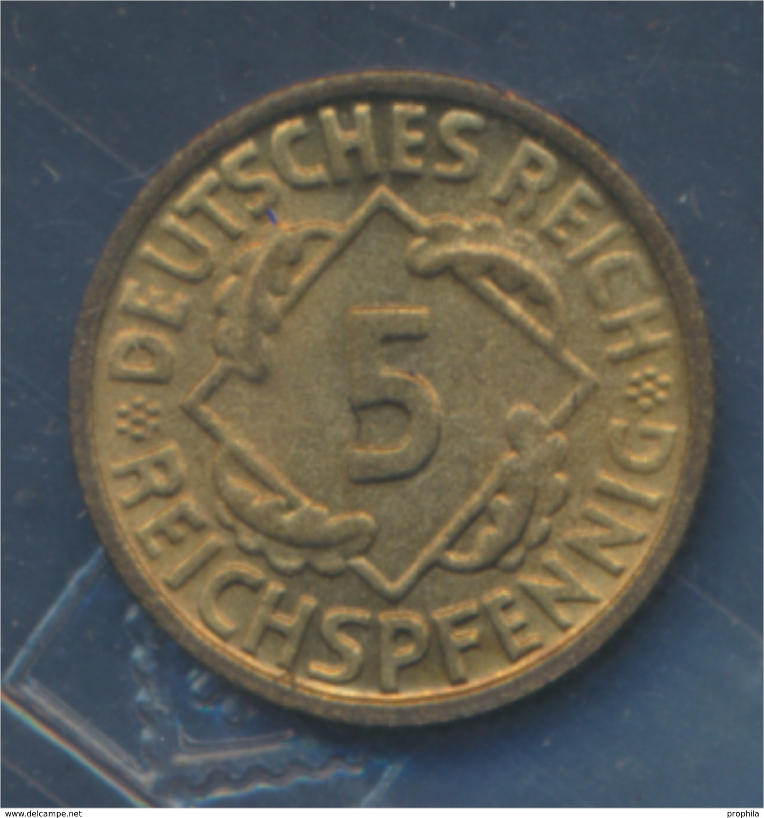 Deutsches Reich Jägernr: 316 1935 F Stgl./unzirkuliert Aluminium-Bronze 1935 5 Reichspfennig Ähren (7879643 - 5 Reichspfennig