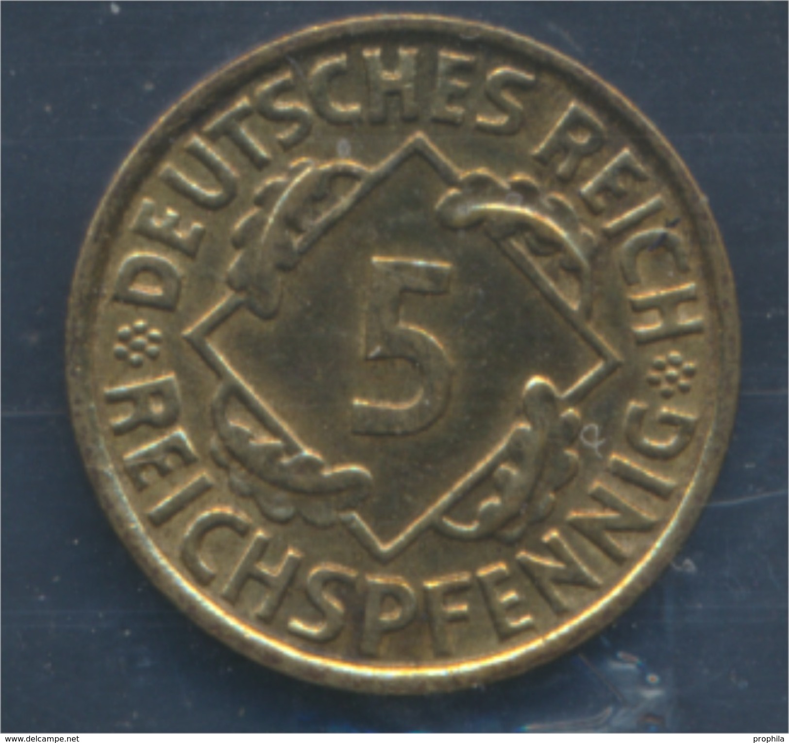 Deutsches Reich Jägernr: 316 1935 J Stgl./unzirkuliert Aluminium-Bronze 1935 5 Reichspfennig Ähren (7879642 - 5 Reichspfennig