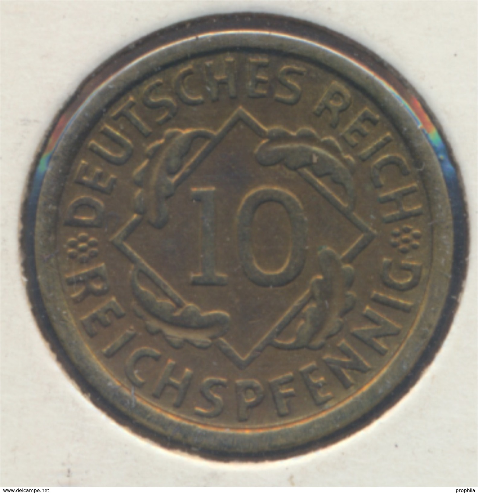 Deutsches Reich Jägernr: 317 1929 A Stgl./unzirkuliert Aluminium-Bronze 1929 10 Reichspfennig Ähren (7869011 - 10 Rentenpfennig & 10 Reichspfennig