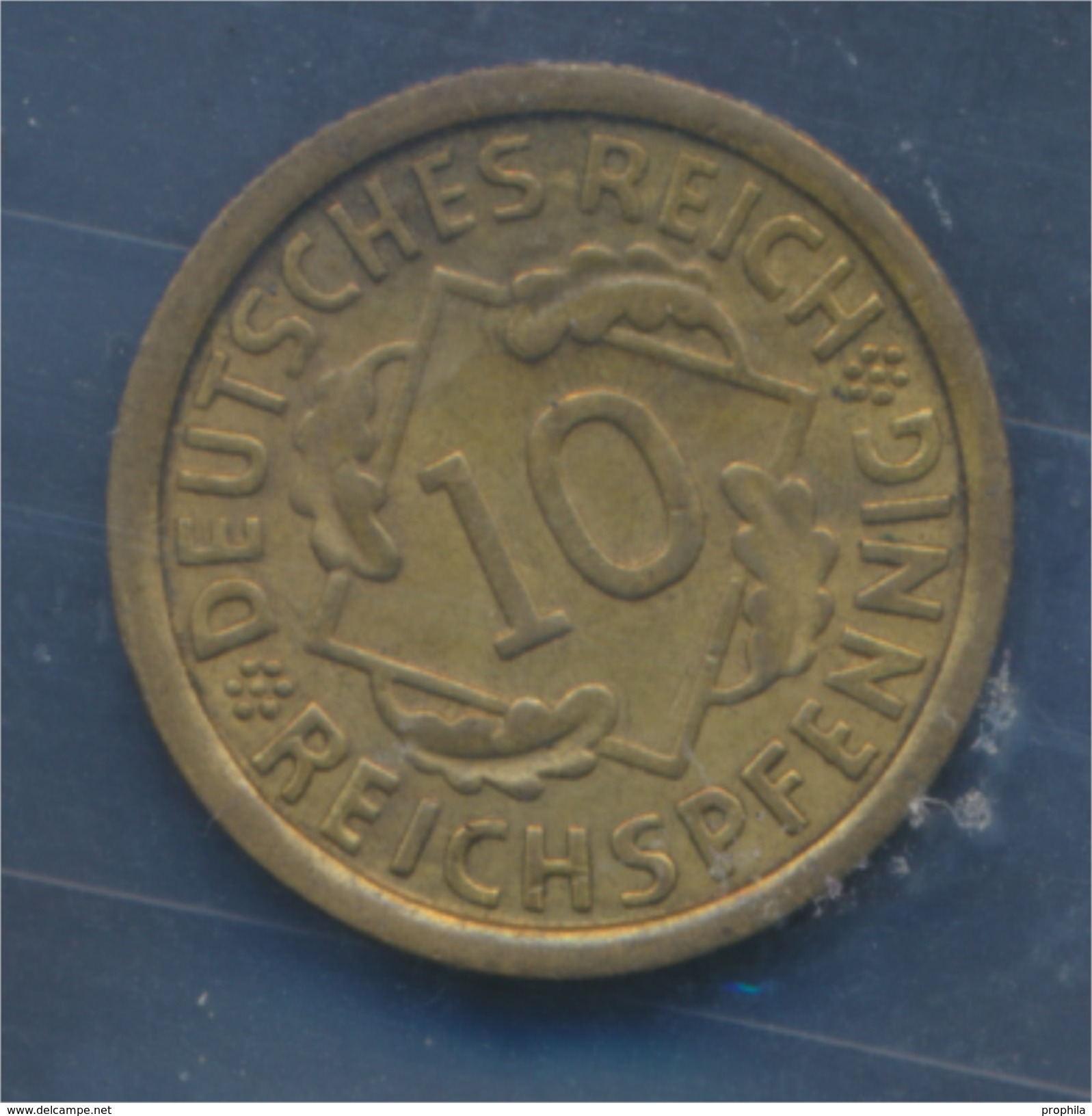 Deutsches Reich Jägernr: 317 1929 F Vorzüglich Aluminium-Bronze 1929 10 Reichspfennig Ähren (7879592 - 10 Rentenpfennig & 10 Reichspfennig