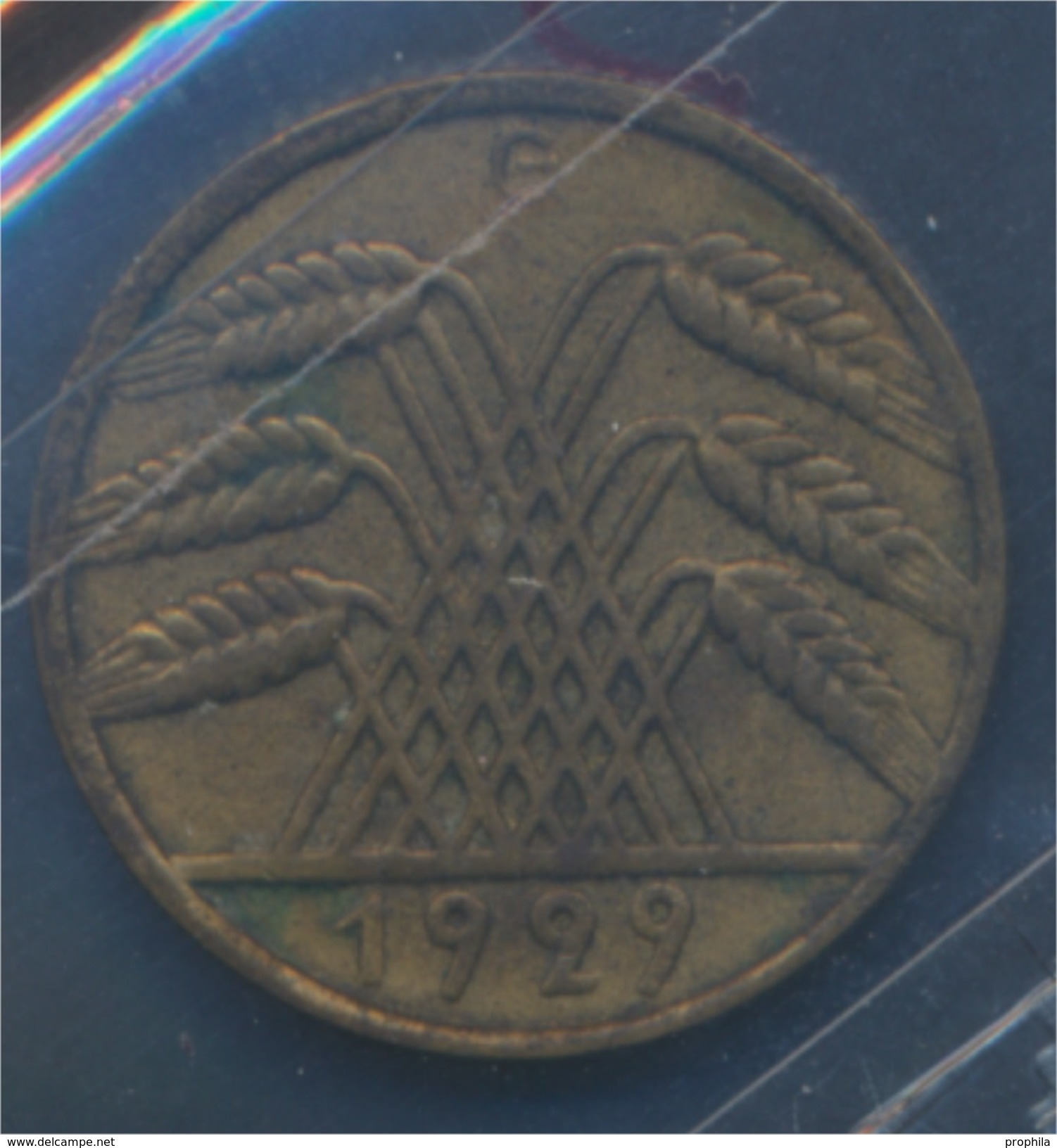 Deutsches Reich Jägernr: 317 1929 G Vorzüglich Aluminium-Bronze 1929 10 Reichspfennig Ähren (7879591 - 10 Rentenpfennig & 10 Reichspfennig