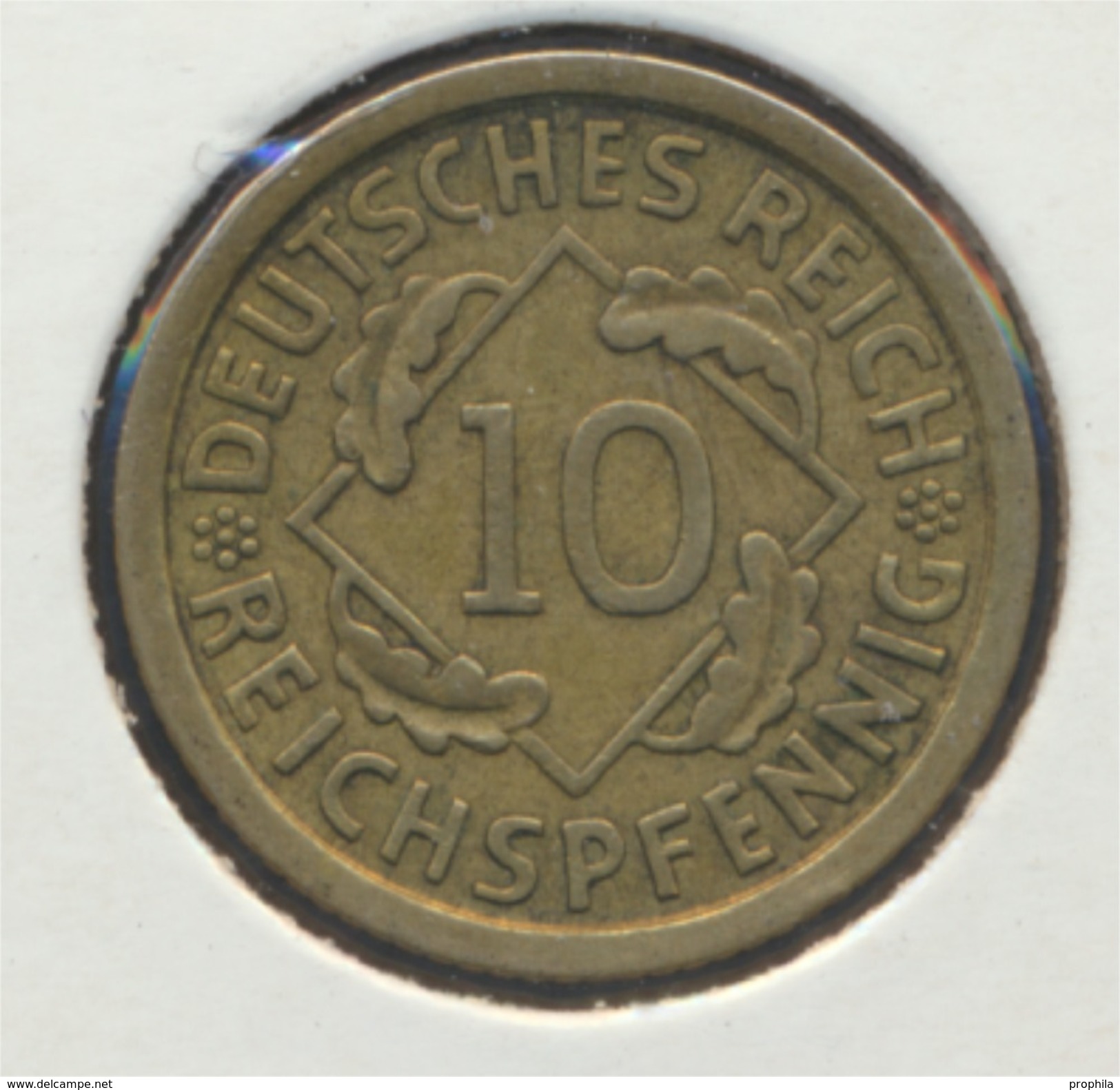 Deutsches Reich Jägernr: 317 1930 F Vorzüglich Aluminium-Bronze 1930 10 Reichspfennig Ähren (7869097 - 10 Rentenpfennig & 10 Reichspfennig