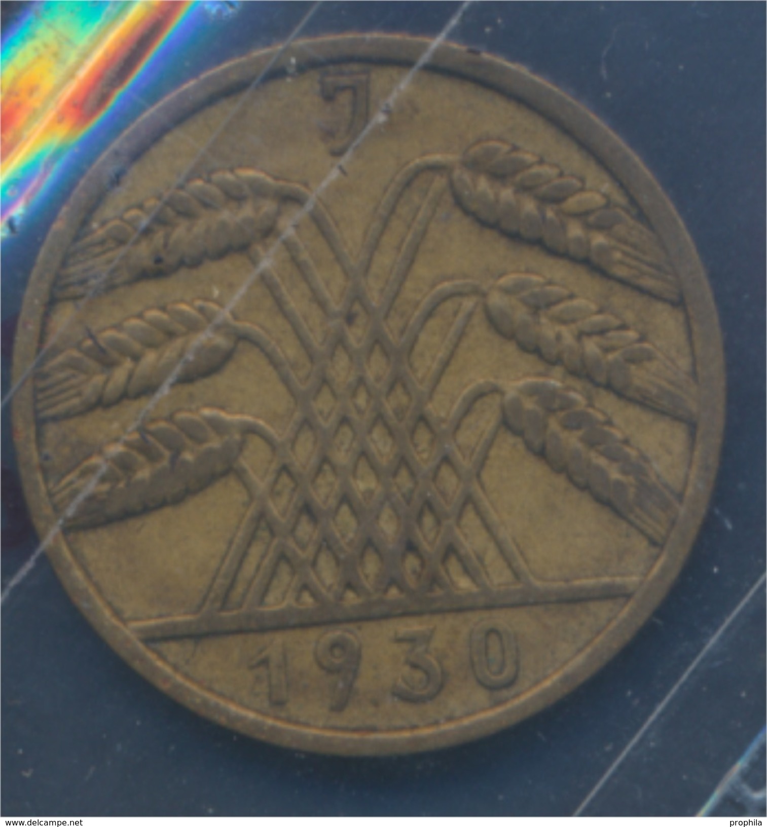Deutsches Reich Jägernr: 317 1930 J Sehr Schön Aluminium-Bronze 1930 10 Reichspfennig Ähren (7879706 - 10 Rentenpfennig & 10 Reichspfennig