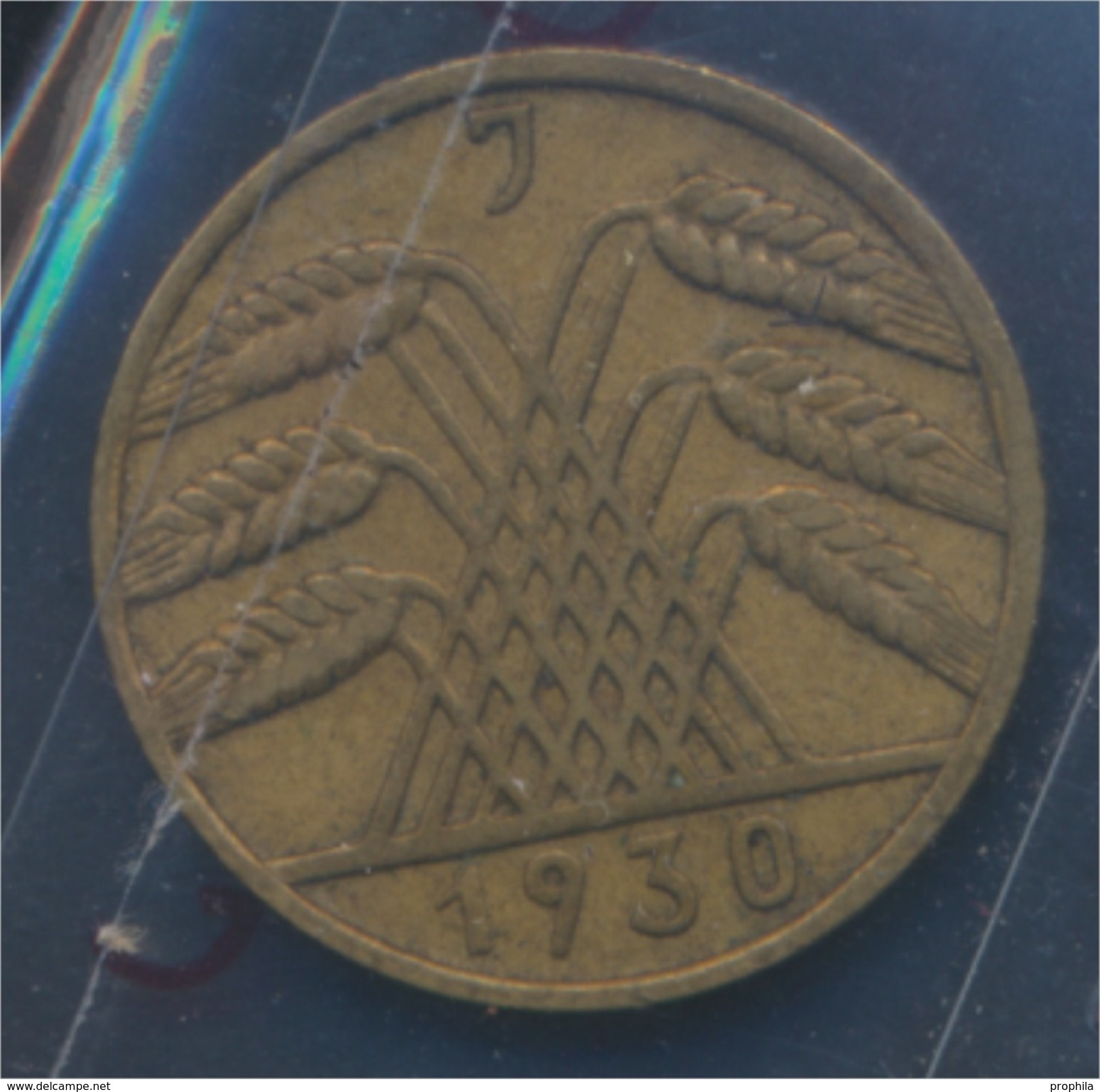 Deutsches Reich Jägernr: 317 1930 J Sehr Schön Aluminium-Bronze 1930 10 Reichspfennig Ähren (7879707 - 10 Rentenpfennig & 10 Reichspfennig