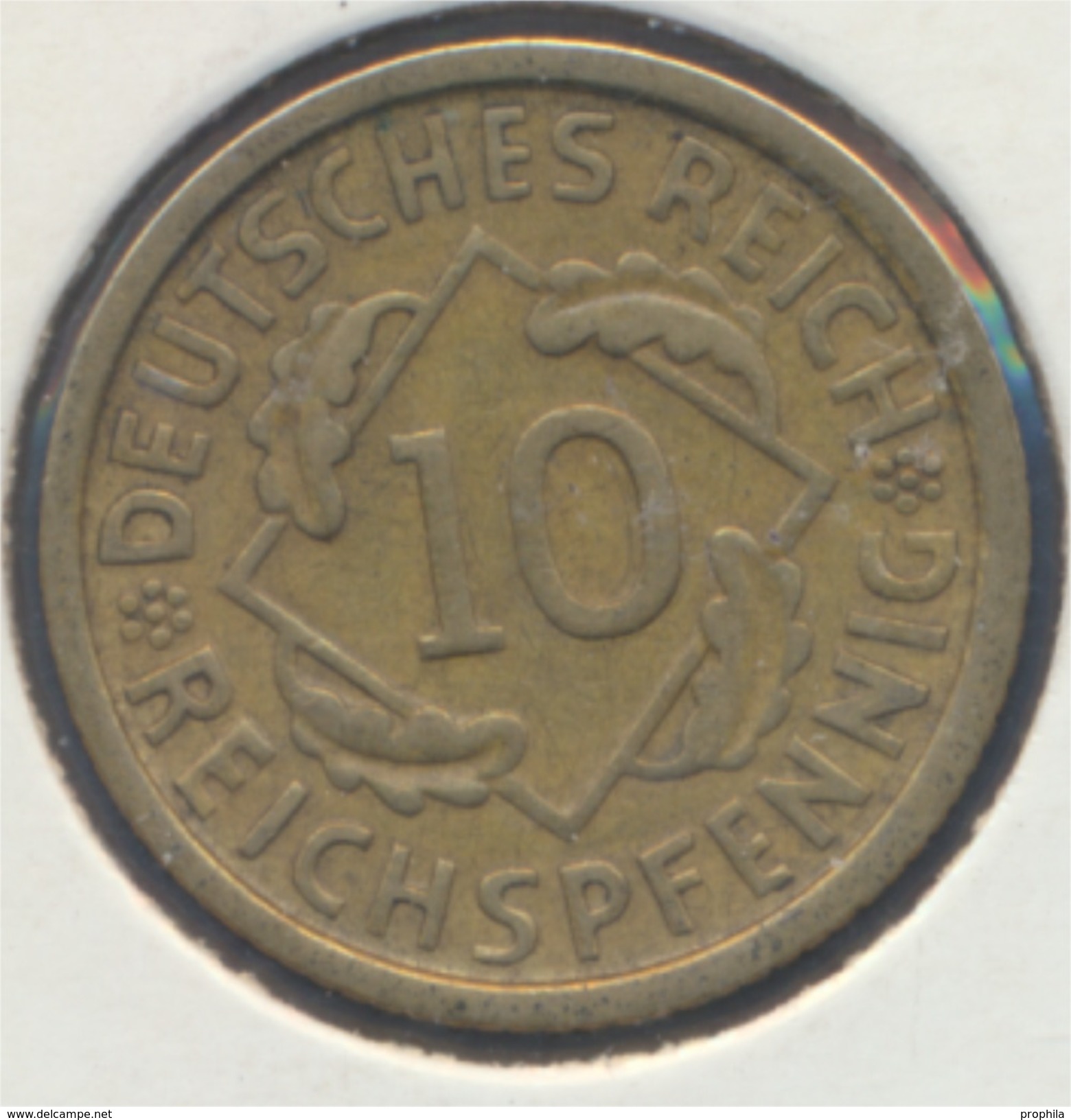 Deutsches Reich Jägernr: 317 1932 D Vorzüglich Aluminium-Bronze 1932 10 Reichspfennig Ähren (7869009 - 10 Rentenpfennig & 10 Reichspfennig