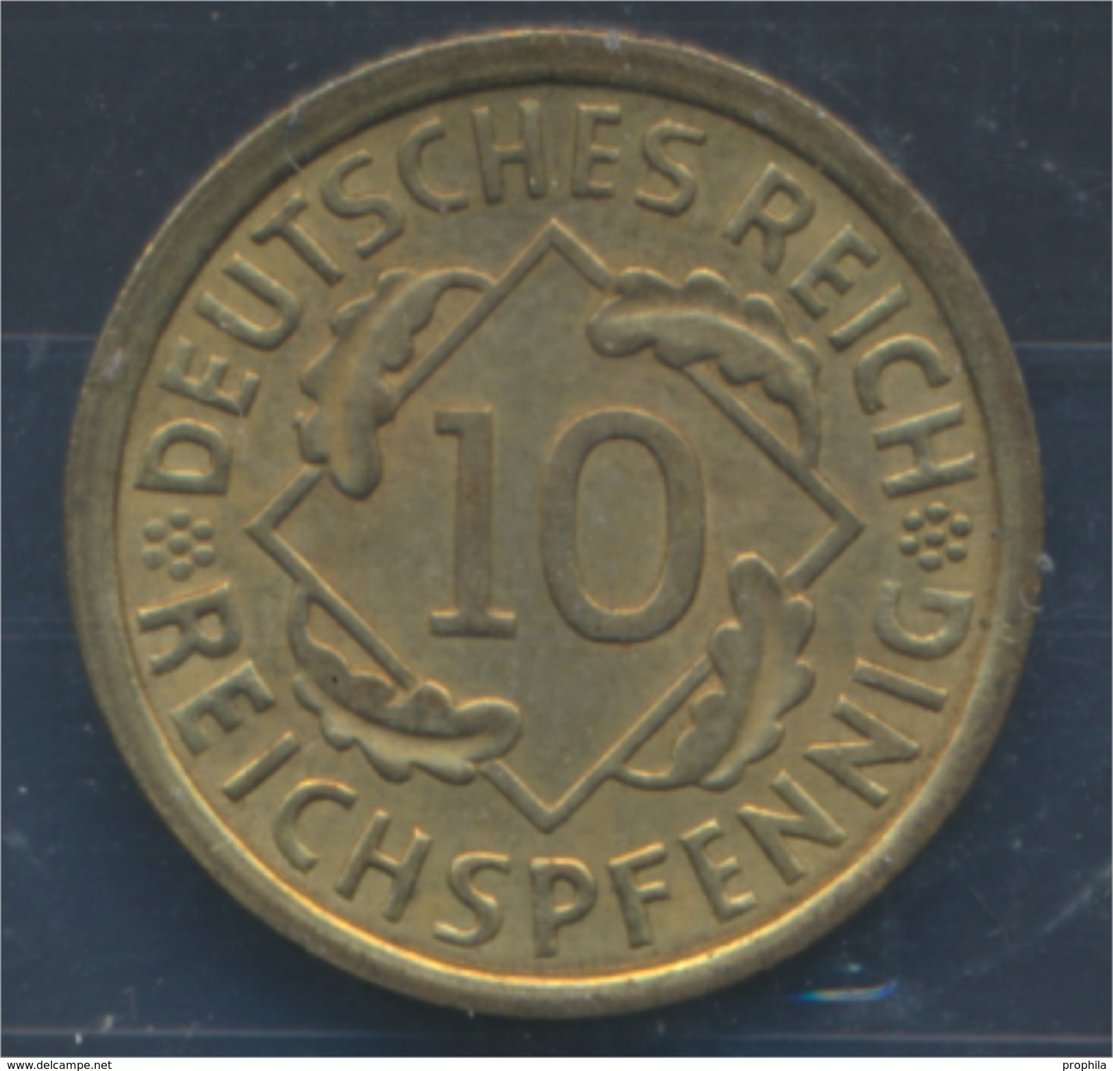 Deutsches Reich Jägernr: 317 1935 A Stgl./unzirkuliert Aluminium-Bronze 1935 10 Reichspfennig Ähren (7879637 - 10 Reichspfennig