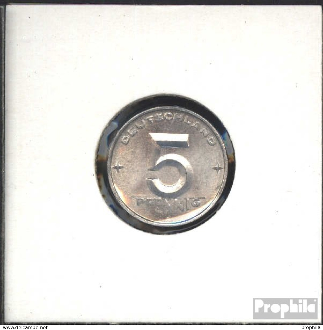 DDR Jägernr: 1506 1952 E Stgl./unzirkuliert Aluminium Stgl./unzirkuliert 1952 5 Pfennig Hammer Und Zirkel Zwische - 5 Pfennig