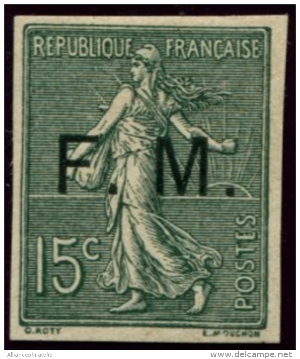 Lot N°3781 France N°3 Essai Franchise Militaire Sur Type II Non Dentelé  Neuf ** LUXE - Other & Unclassified