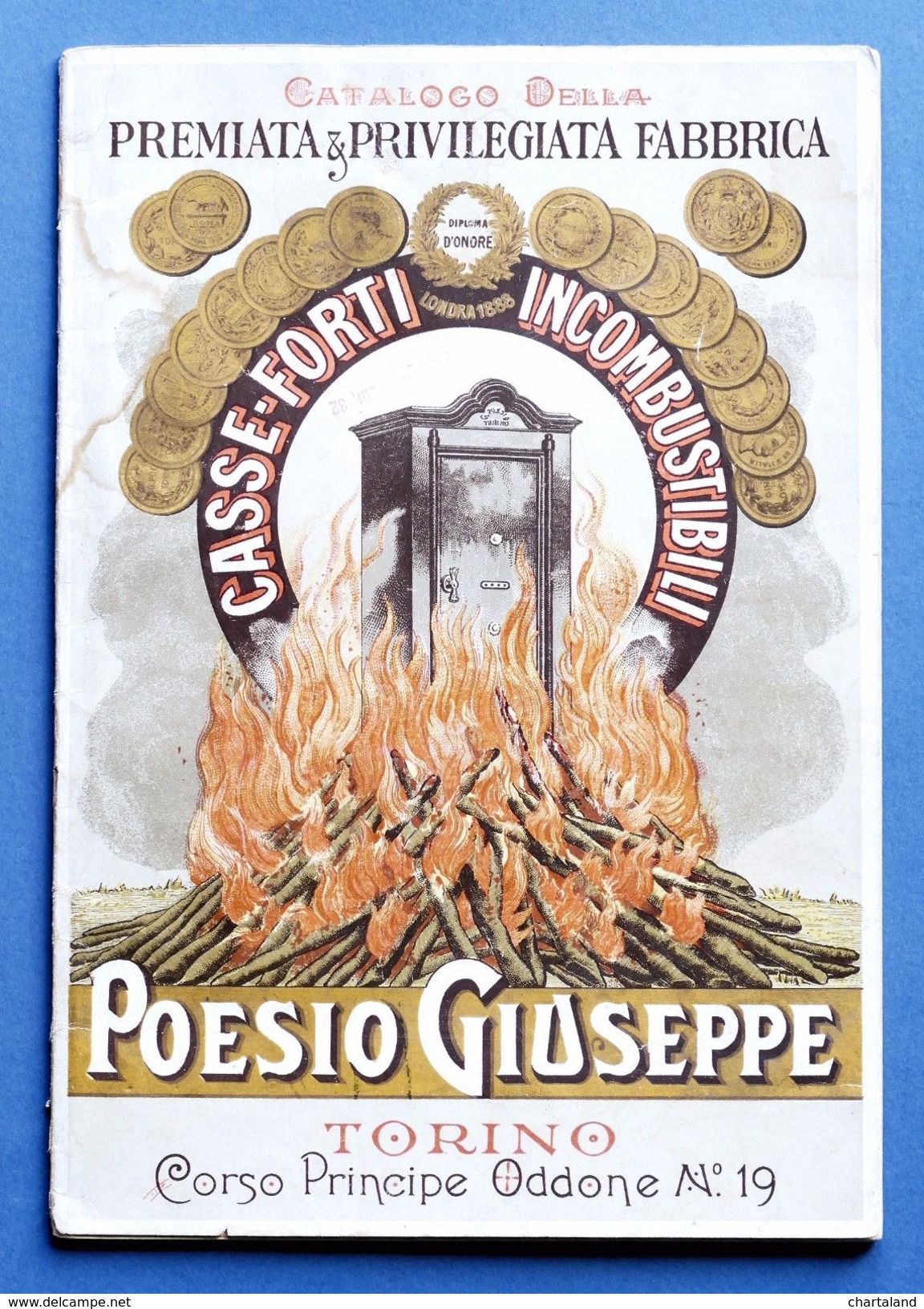 Scienza Tecnica - Catalogo Casseforti Incombustibili Poesio Giuseppe - 1901 RARO - Unclassified