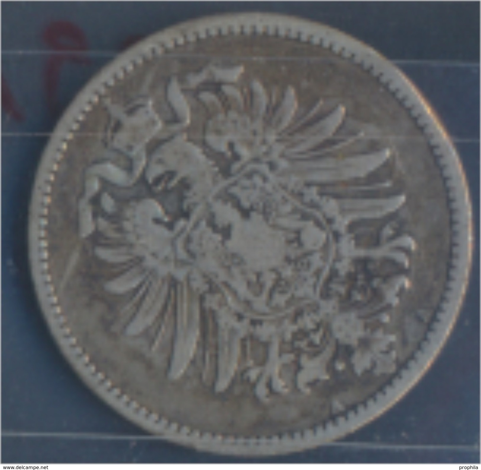 Deutsches Reich Jägernr: 9 1879 A Sehr Schön Silber 1879 1 Mark Kleiner Reichsadler (7849035 - 1 Mark