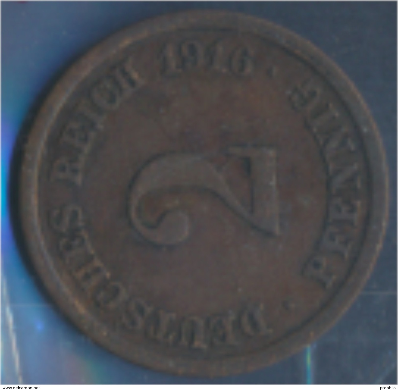 Deutsches Reich Jägernr: 11 1916 F Sehr Schön Bronze 1916 2 Pfennig Großer Reichsadler (7848968 - 2 Pfennig