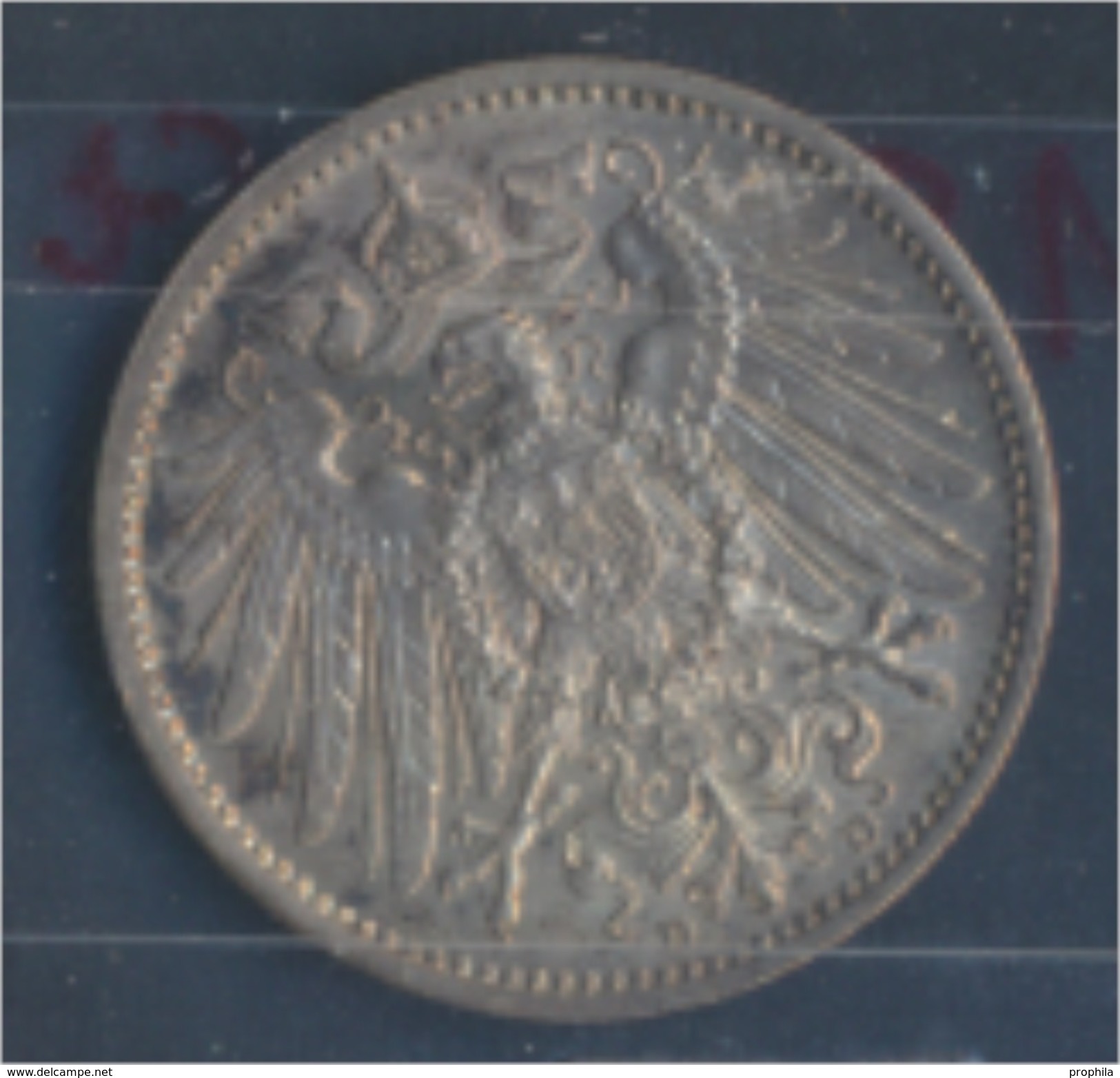 Deutsches Reich Jägernr: 17 1915 D Stgl./unzirkuliert Silber 1915 1 Mark Großer Reichsadler Im Eichen (7859333 - 1 Mark
