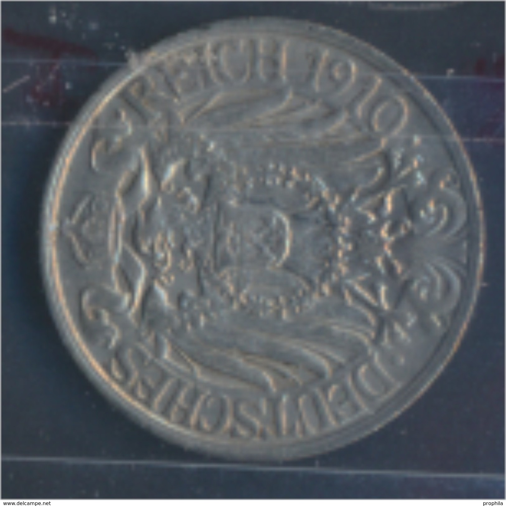 Deutsches Reich Jägernr: 18 1910 F Sehr Schön Nickel 1910 25 Pfennig Reichsadler Im Jugendsti (7859287 - 25 Pfennig