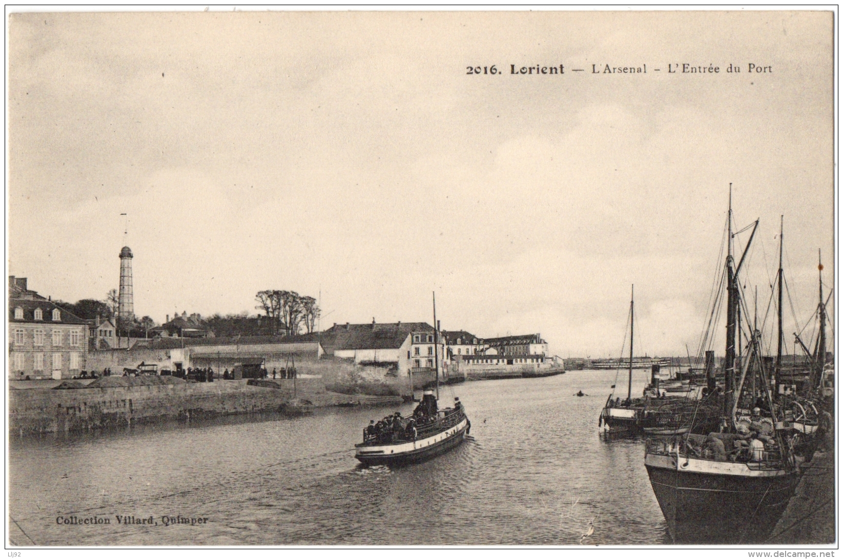 CPA 56 - LORIENT (Morbihan) - 2016. L'Arsenal. L'Entrée Du Port - Coll. Villard - Lorient