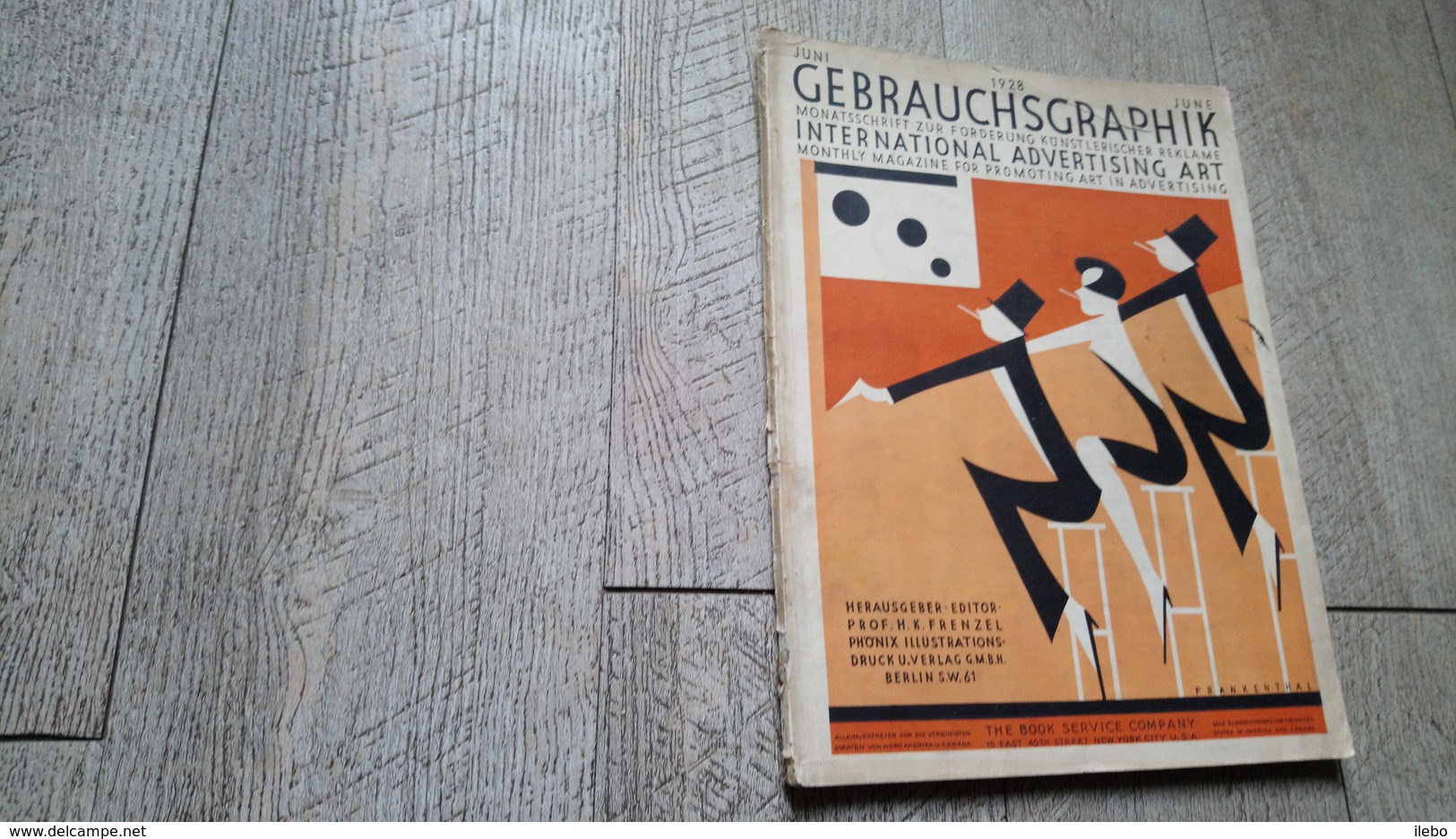 Revue Gebrauchsgraphik Juni 1928 Art Graphique International Advertising Art Frankenthal - Grafismo & Diseño