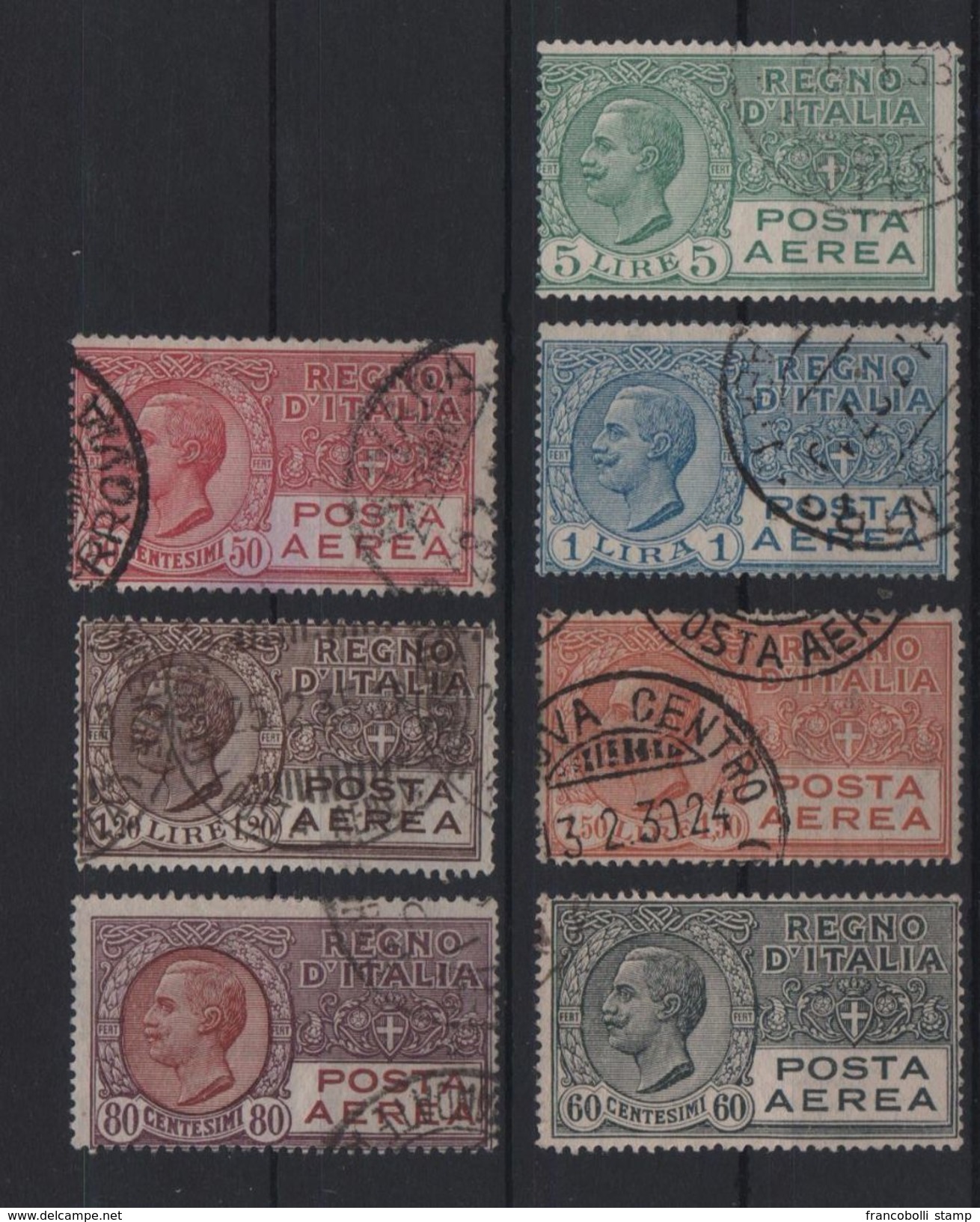 1926-28 Vittorio Emanuele III Serie Cpl US - Usati