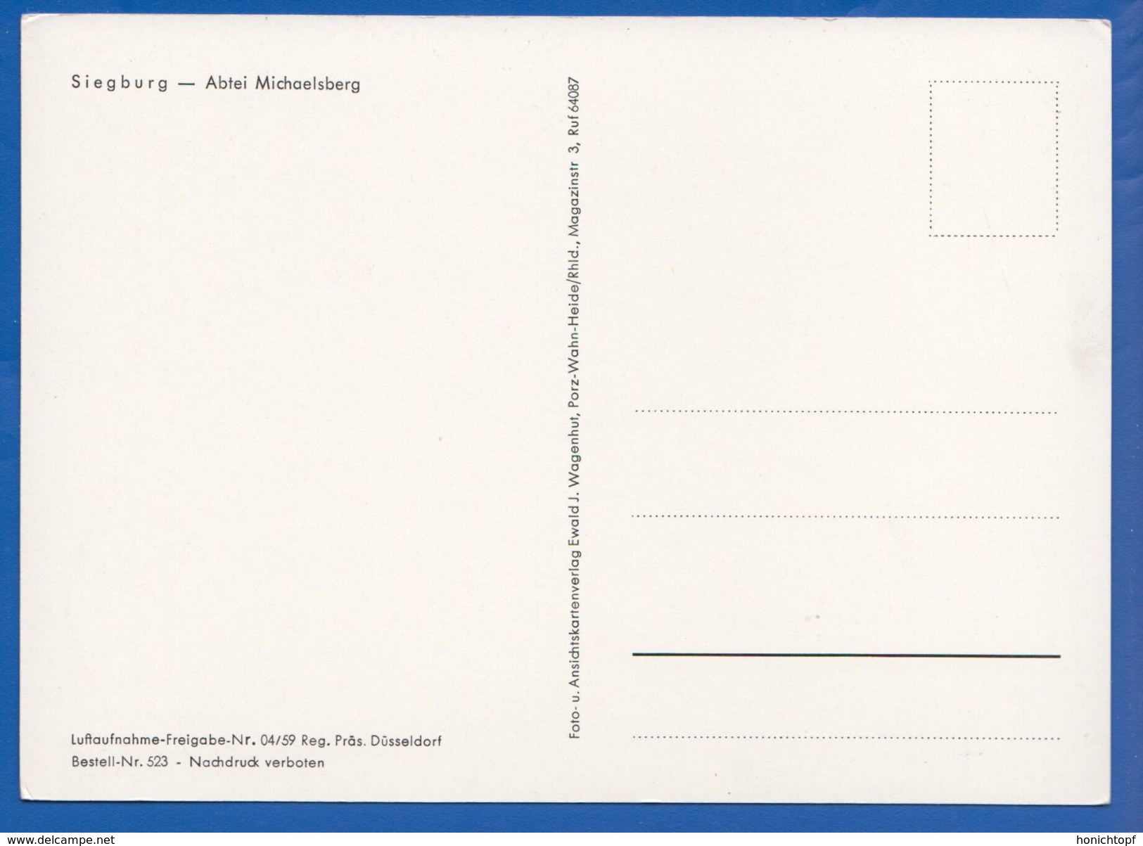 Deutschland; Siegburg; Abtei Michaelsberg - Siegburg