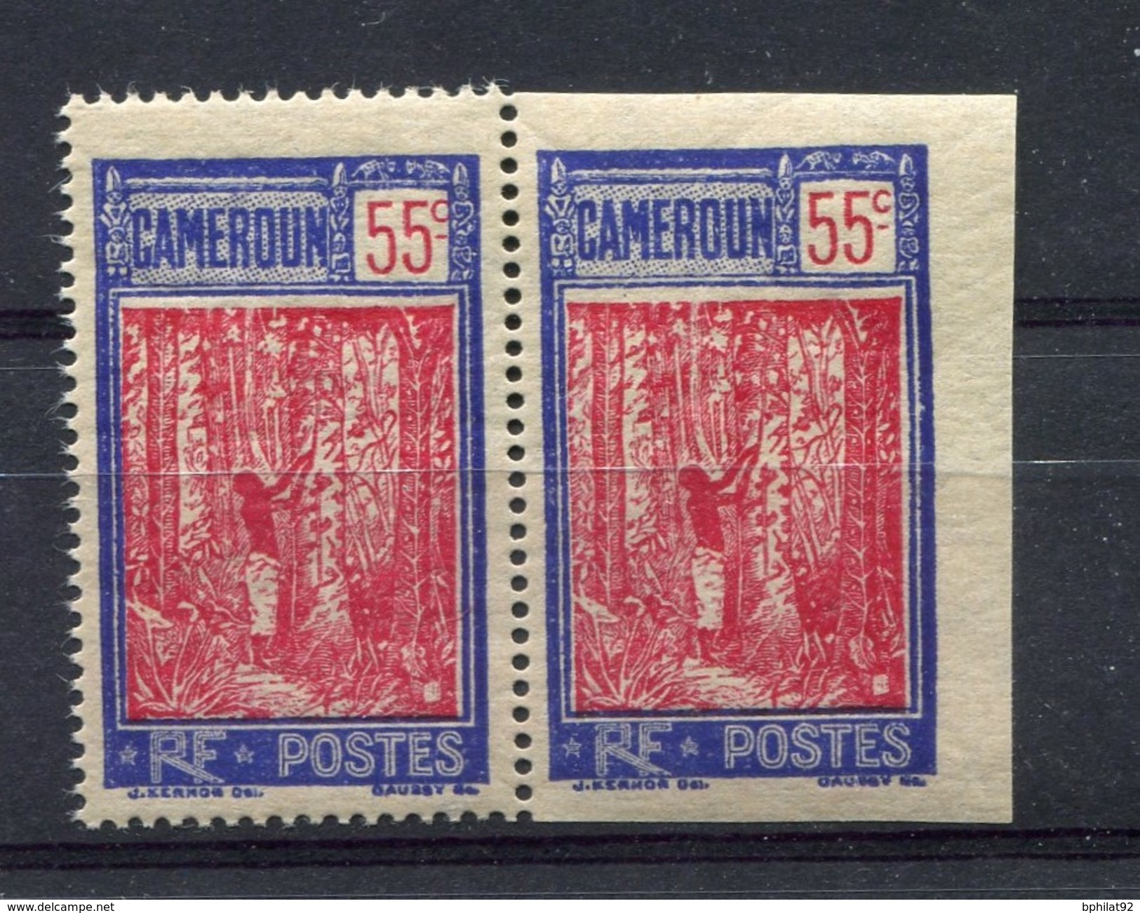 !!! PRIX FIXE : CAMEROUN, N°139 TENANT A NON DENTELE, NEUFS GOMME COLONIALE - Unused Stamps