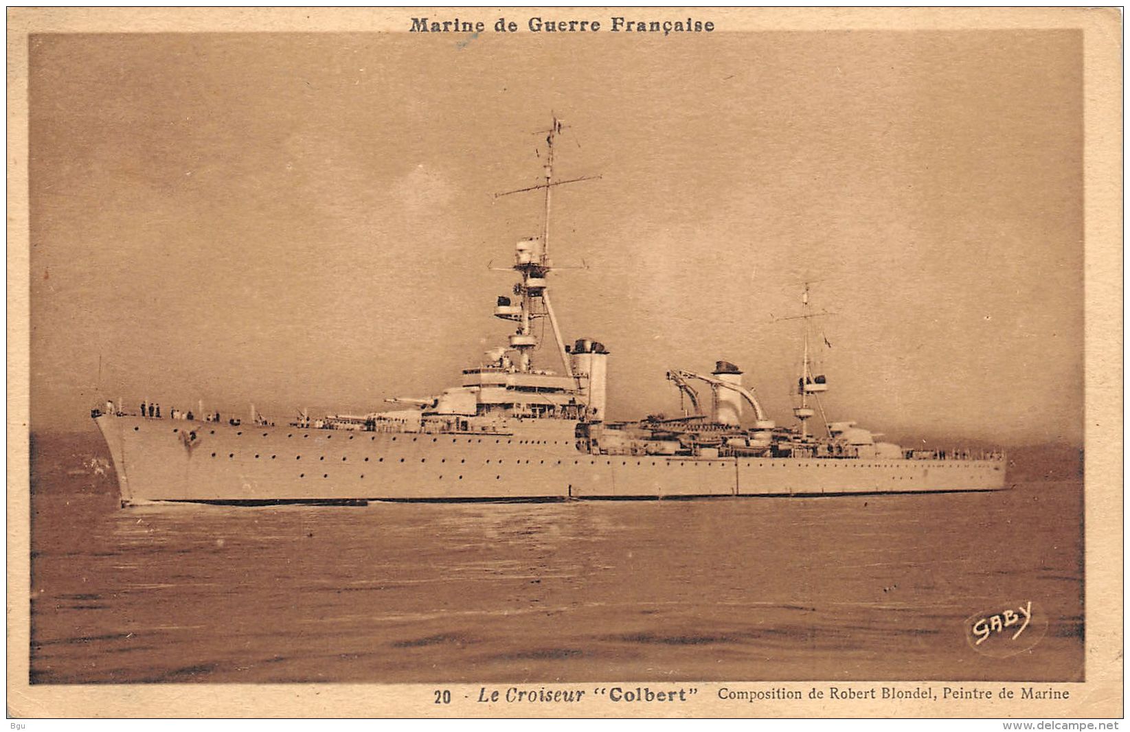 Militaire (Bateaux) - Colbert - Croiseur - Warships