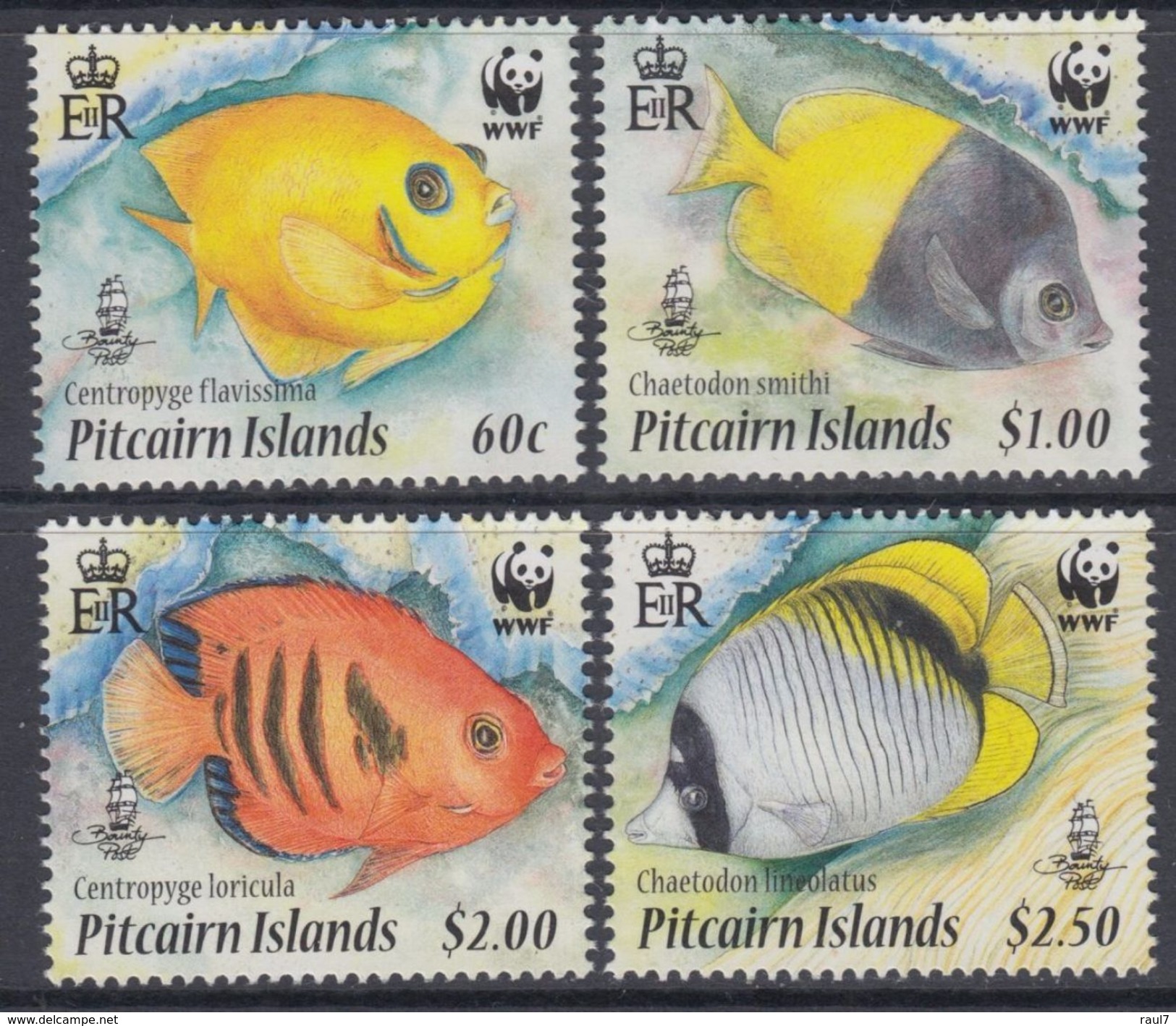 PITCAIRN 2010 - Faune Menacé, WWF, Poissons Anges - 4 Val Neuf // Mnh - Unused Stamps