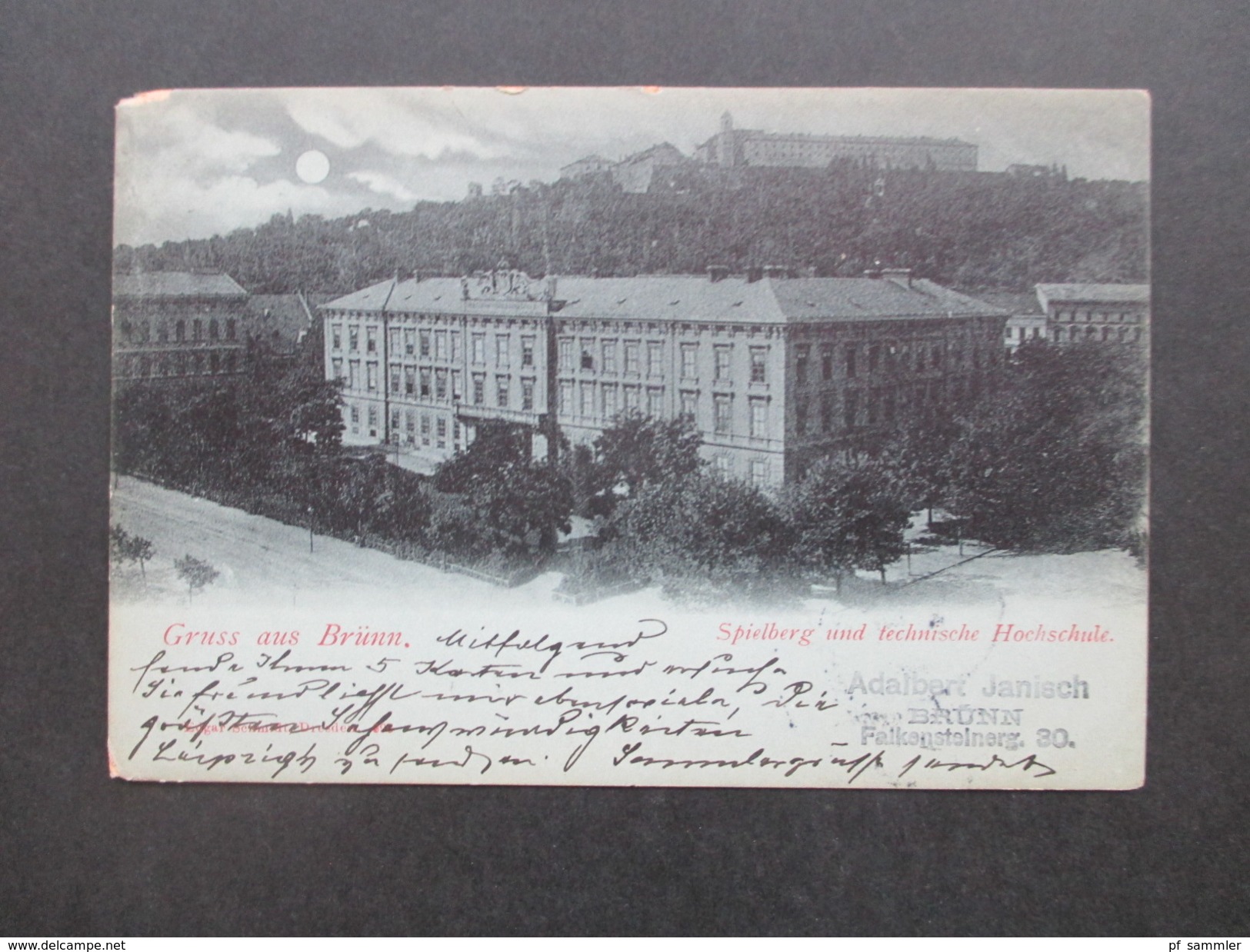 Österreich / Tschechien 1903 ? Gruss Aus Brünn. Spielberg Und Technische Hochschule. Studentika. - Czech Republic