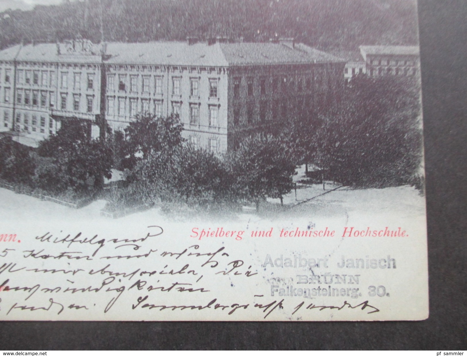 Österreich / Tschechien 1903 ? Gruss Aus Brünn. Spielberg Und Technische Hochschule. Studentika. - Czech Republic