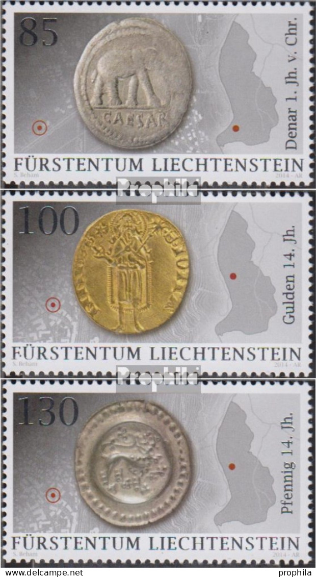 Liechtenstein 1712-1714 (kompl.Ausg.) Postfrisch 2014 Funde - Nuevos