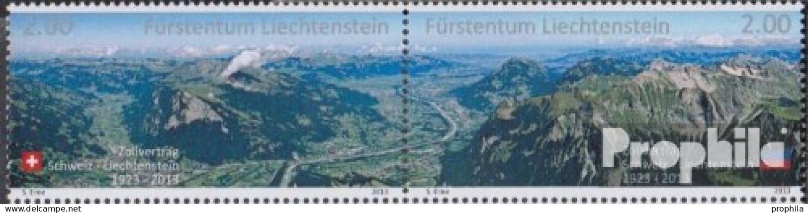 Liechtenstein 1667-1668 Paar (kompl.Ausg.) Postfrisch 2013 Zoll - Nuevos