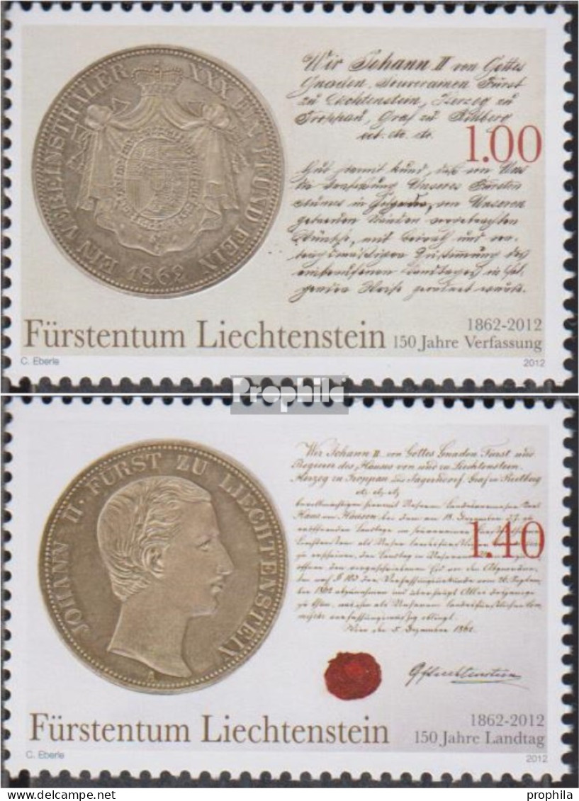 Liechtenstein 1622-1623 (kompl.Ausg.) Postfrisch 2012 Verfassung - Nuevos