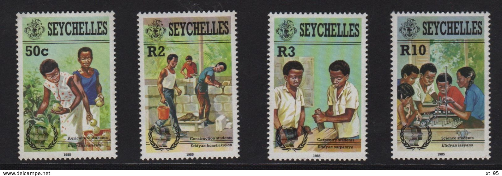 Seychelles - N°587 à 590 - Année De La Jeunesse - Cote 7.50€ - Seychelles (1976-...)