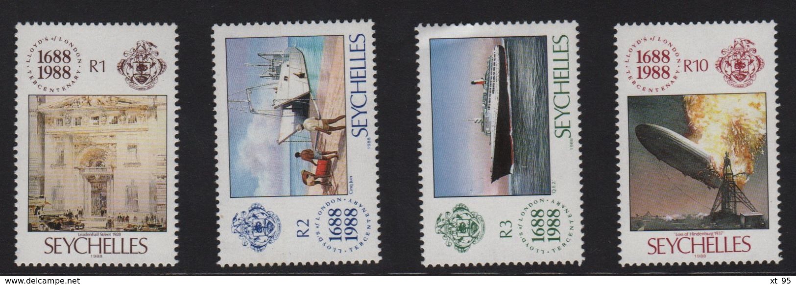 Seychelles - N°661 à 664 - Assurance Lloyd - Cote 14€ - Seychelles (1976-...)