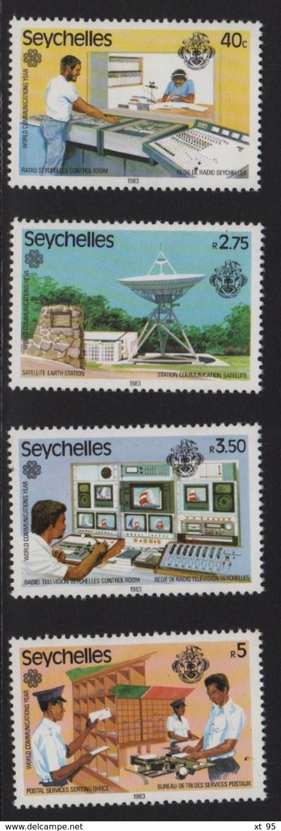 Seychelles - N°518 à 521 - Annee Des Communictions - Cote 5€ - Seychelles (1976-...)