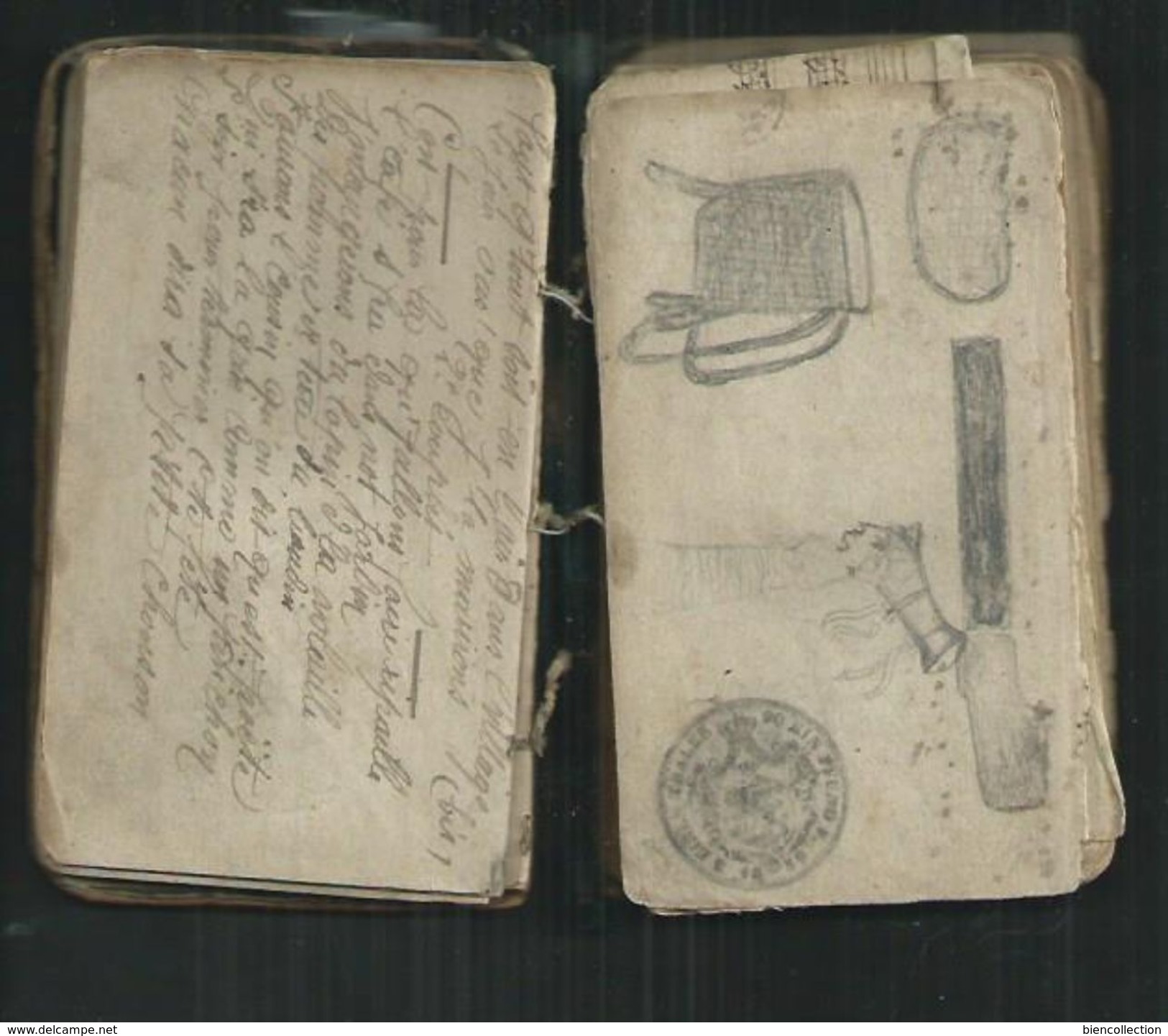 Armée du Rhin:Carnet d'un  Français captif à Ansbach (Bavière) aprés la prise de Metz par l'armée Prussienne en 1870