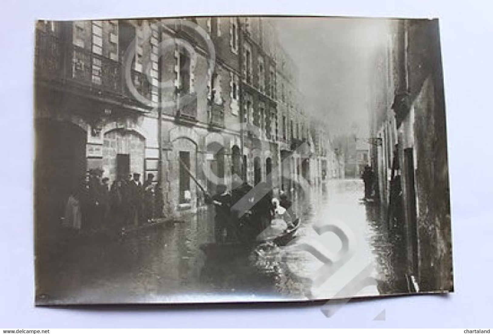 Fotografia D'epoca - Alluvione Del 1910 A Parigi - Angers - Altri & Non Classificati
