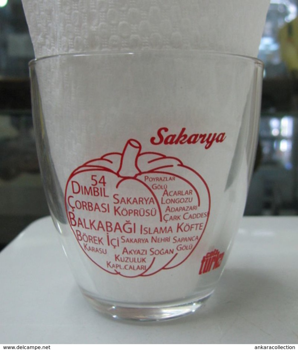 AC - COLA TURKA  SAKARYA PUMPKIN ILLUSTRATED GLASS FROM TURKEY - Glasses