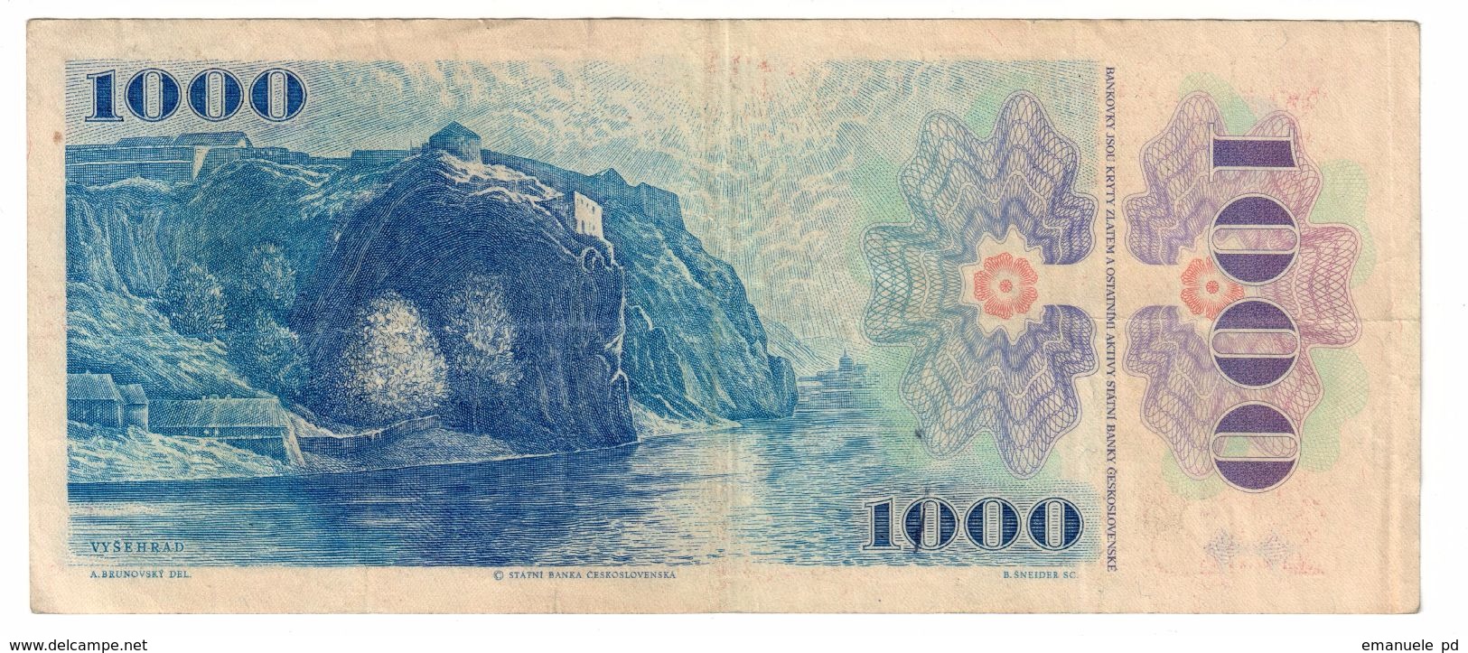 Czechoslovakia 1000 Korun 1985 - Cecoslovacchia