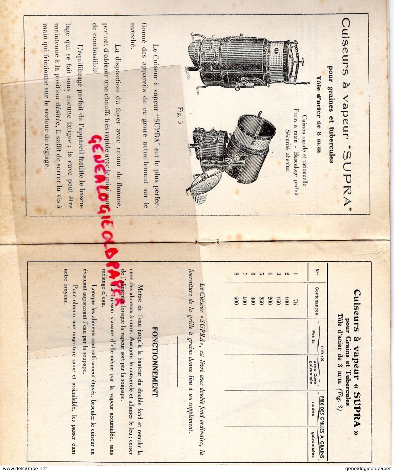 89- VERVIGNY GARE- RARE CATALOGUE CHAUDRONNERIE AGRICOLE INDUSTRIELLE-BOUCHERON SOILLY-SUPRA- 1934 - Straßenhandel Und Kleingewerbe