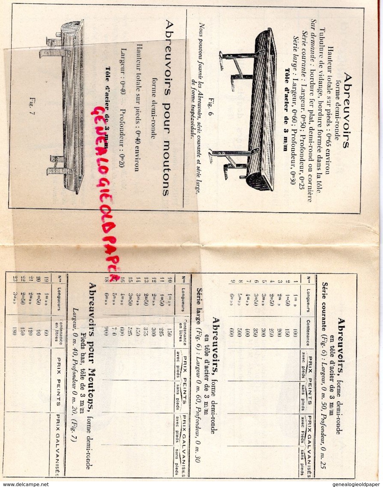 89- VERVIGNY GARE- RARE CATALOGUE CHAUDRONNERIE AGRICOLE INDUSTRIELLE-BOUCHERON SOILLY-SUPRA- 1934 - Straßenhandel Und Kleingewerbe